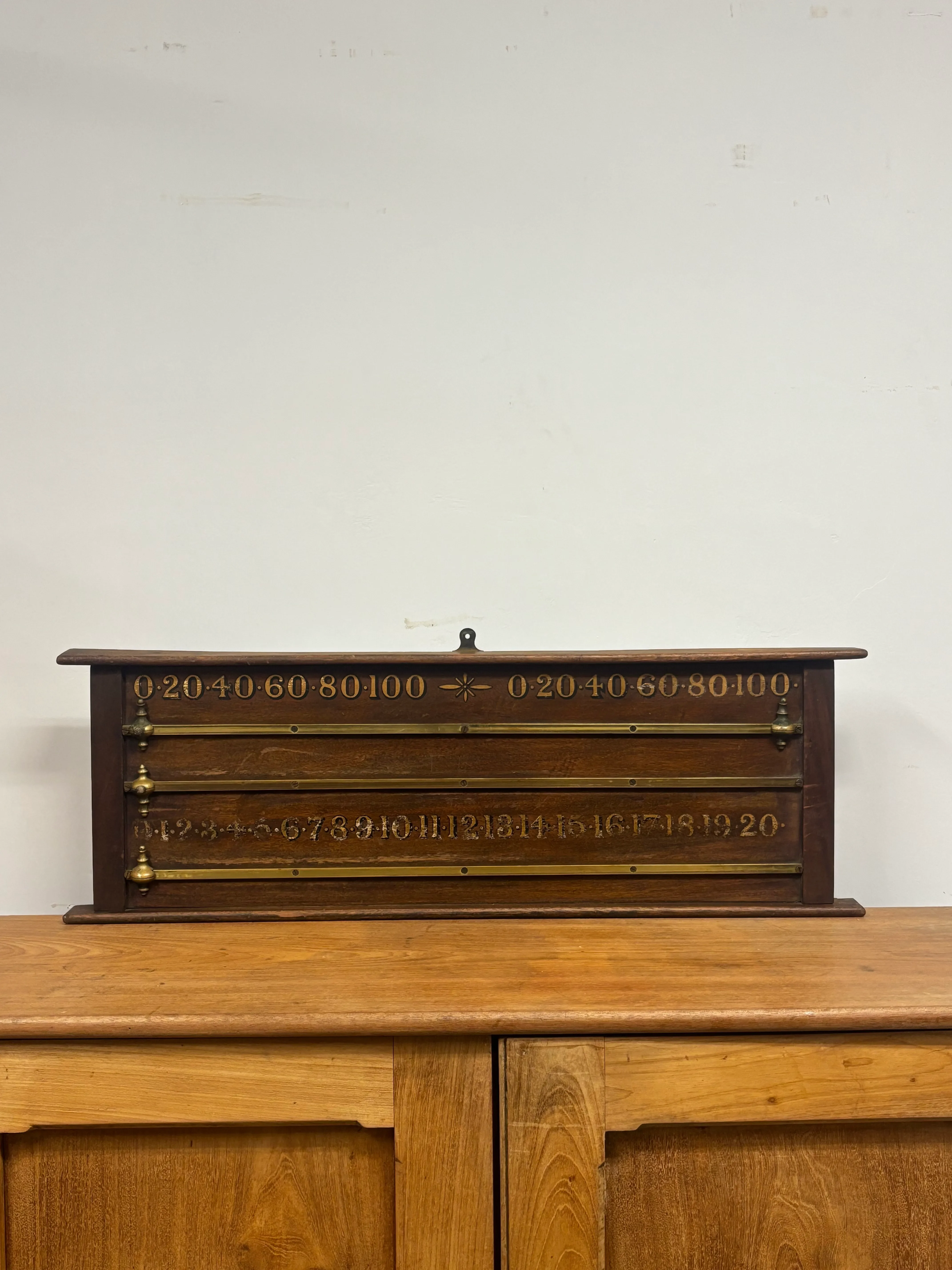 アンティーク ビンテージ スコアボード antique scoreboard Antique English Snooker Scoreboard