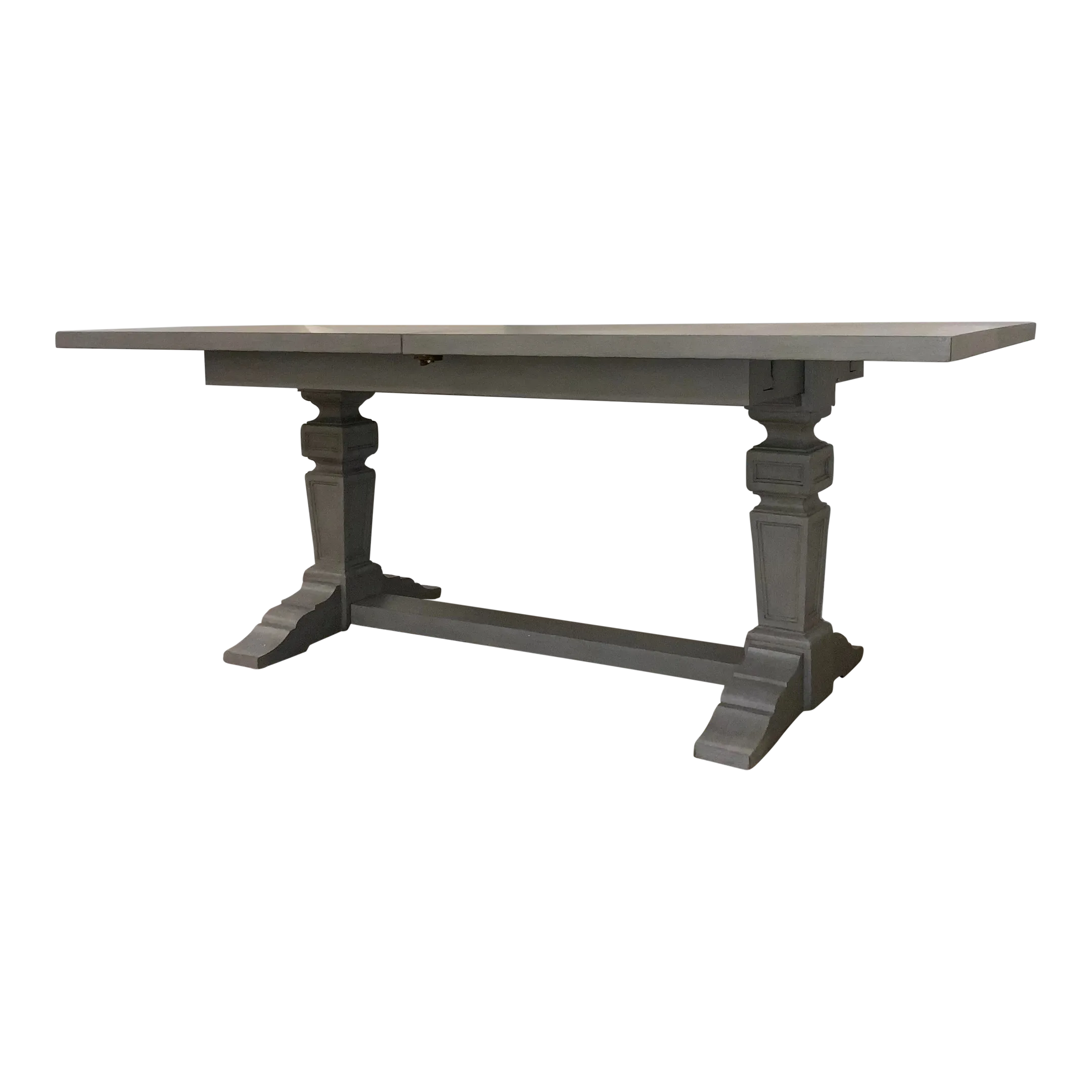 Theodore Alexander Modern Gray Wood Genevieve Dining Table Chairish