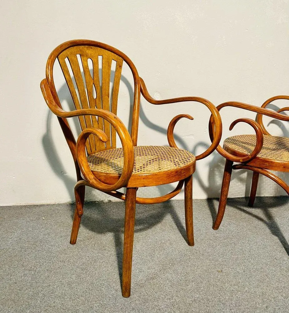 Art Nouveau Armchairs by Michael Thonet for Thonet, Late 19th