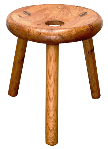 Mid-Century Pinewood Sauna Stool by Bertel Gardberg for Artek