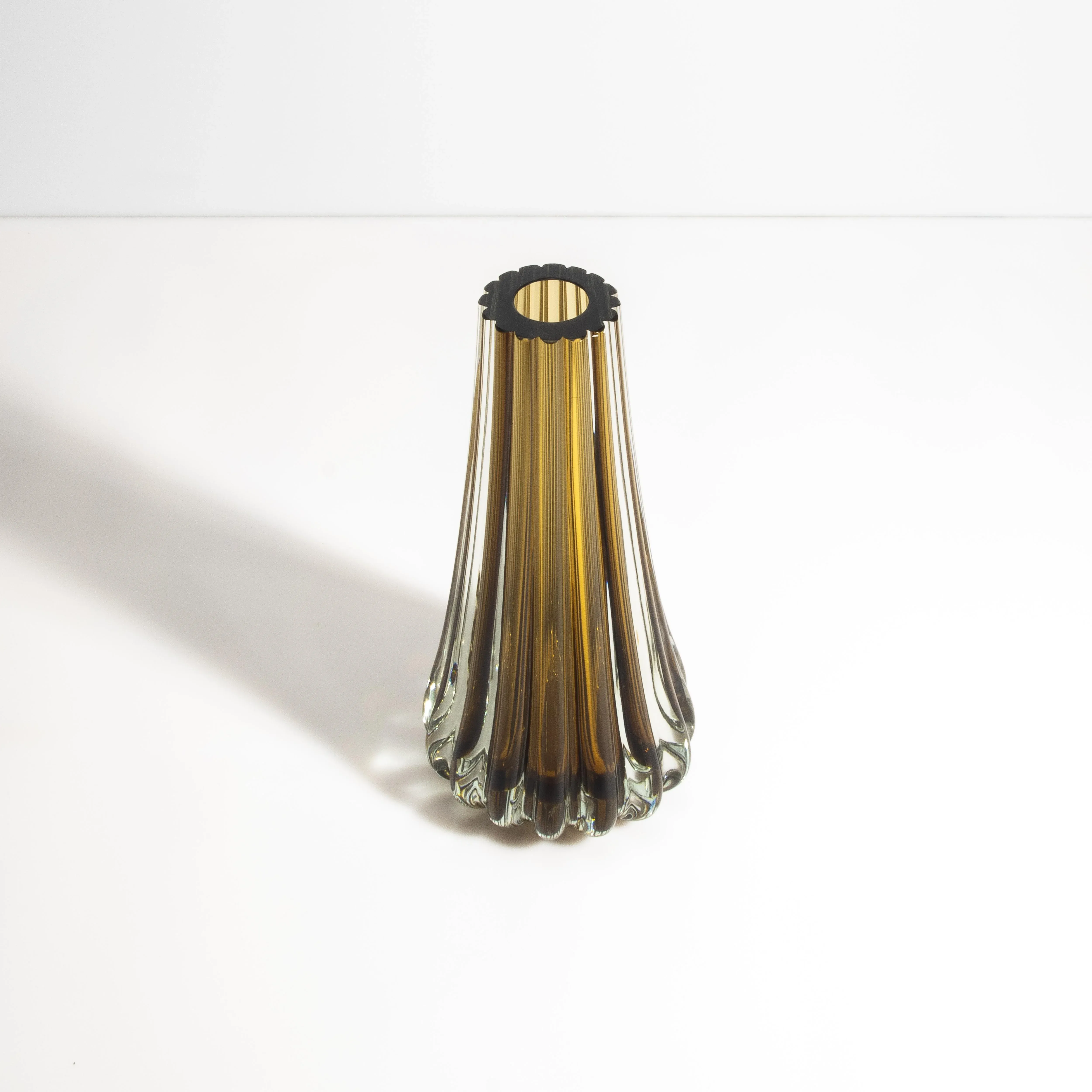 Hand Blown Murano Massiccio Vase in Copper