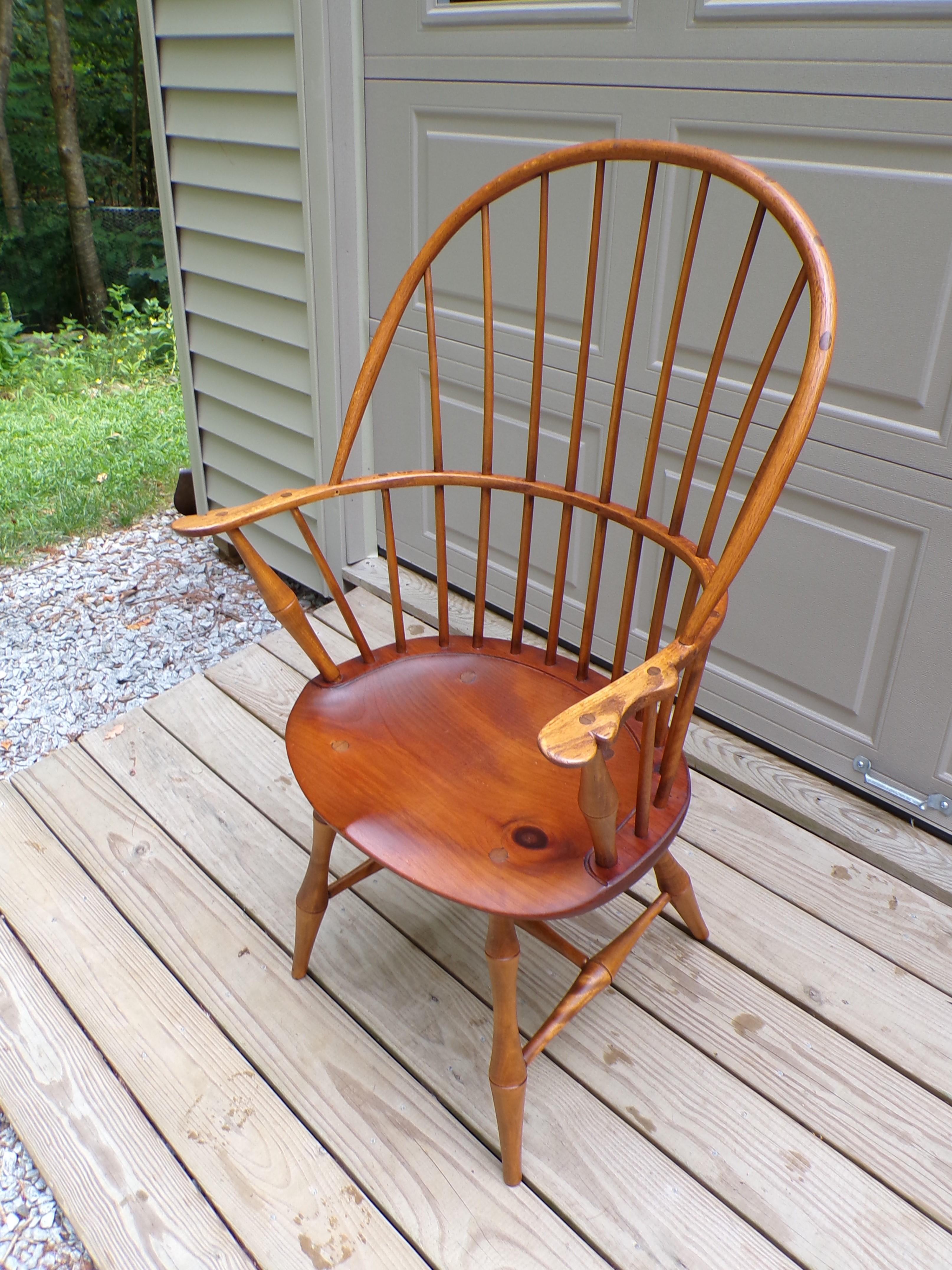 Vintage Dimes Bowback Arm Chair (Bamboo) Sack Back Windsor