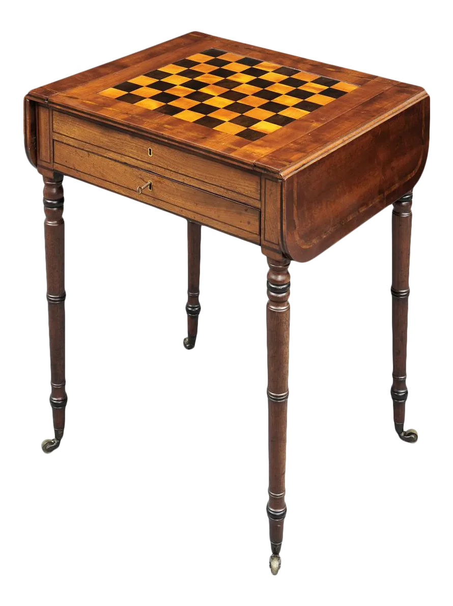 English Antique Regency Games Table Chairish