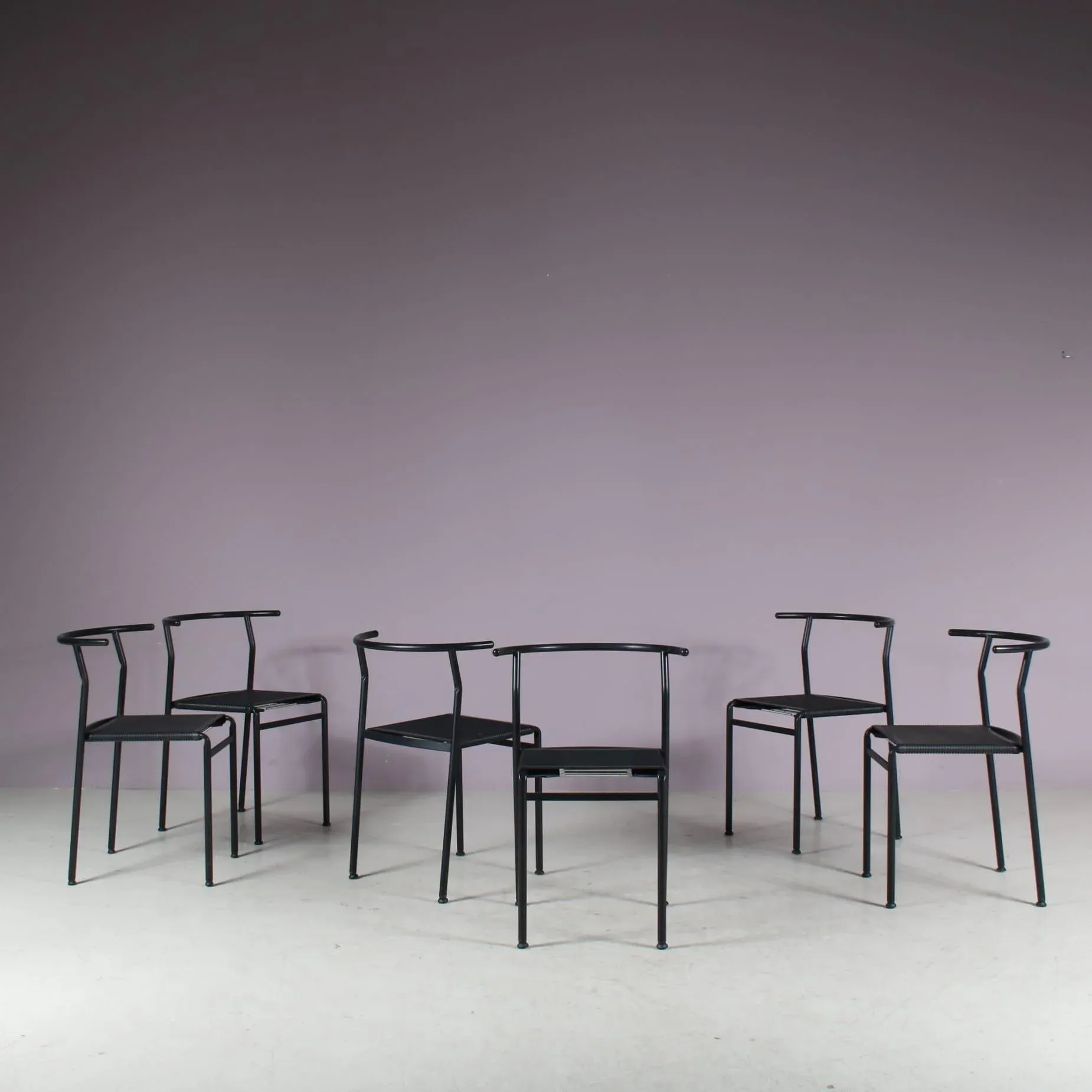 Cafe Dining Chairs by Philippe Starck for Baleri, Italy, Set of 6