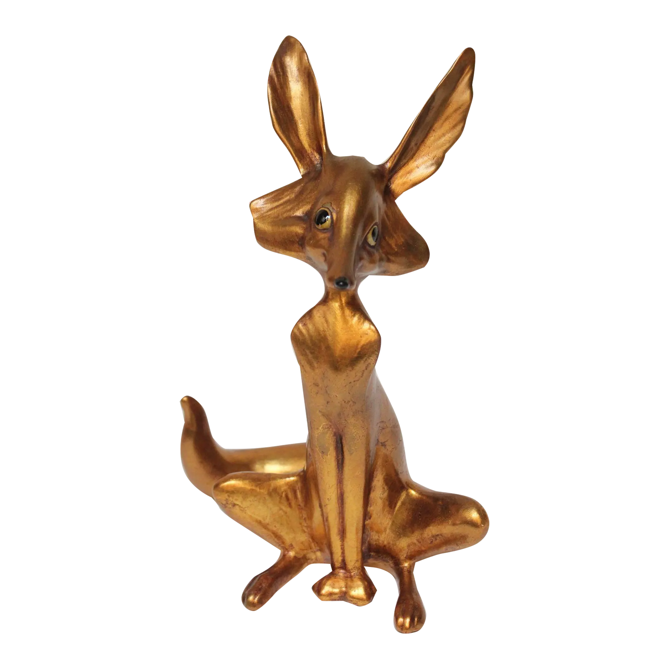 vintage-gold-leaf-ceramic-fox-