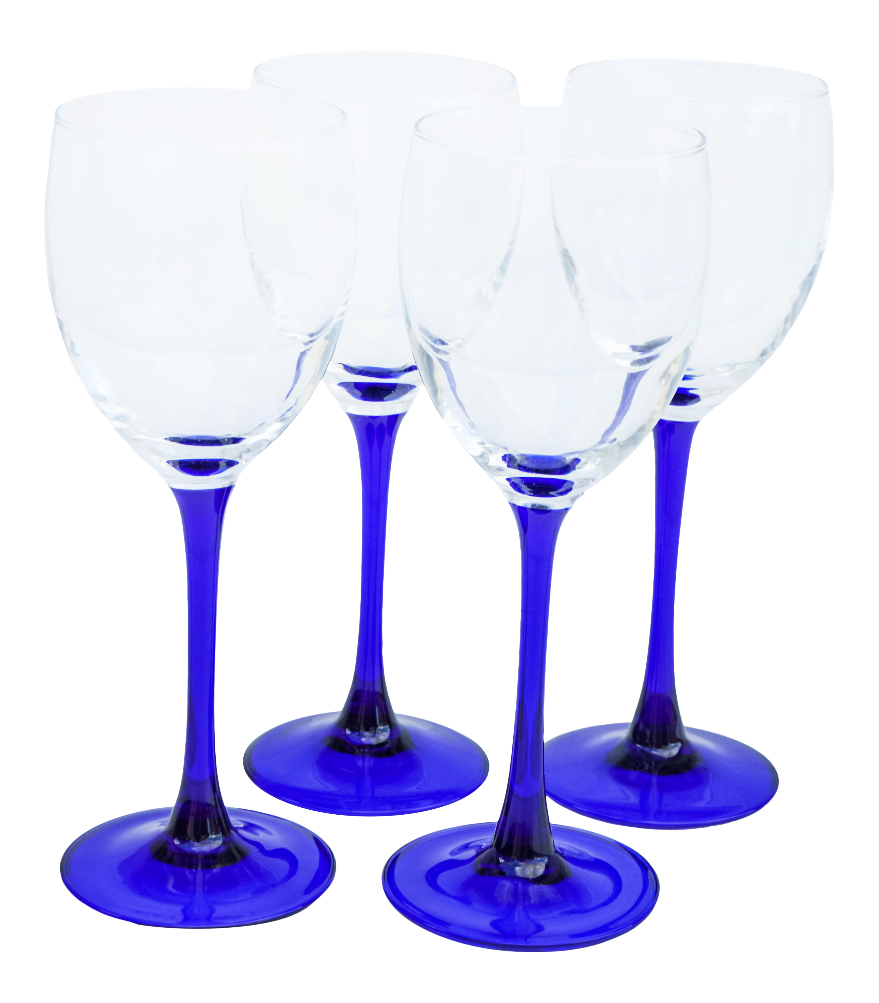 Vintage Blue Stem Glasses S 4 Chairish chairish