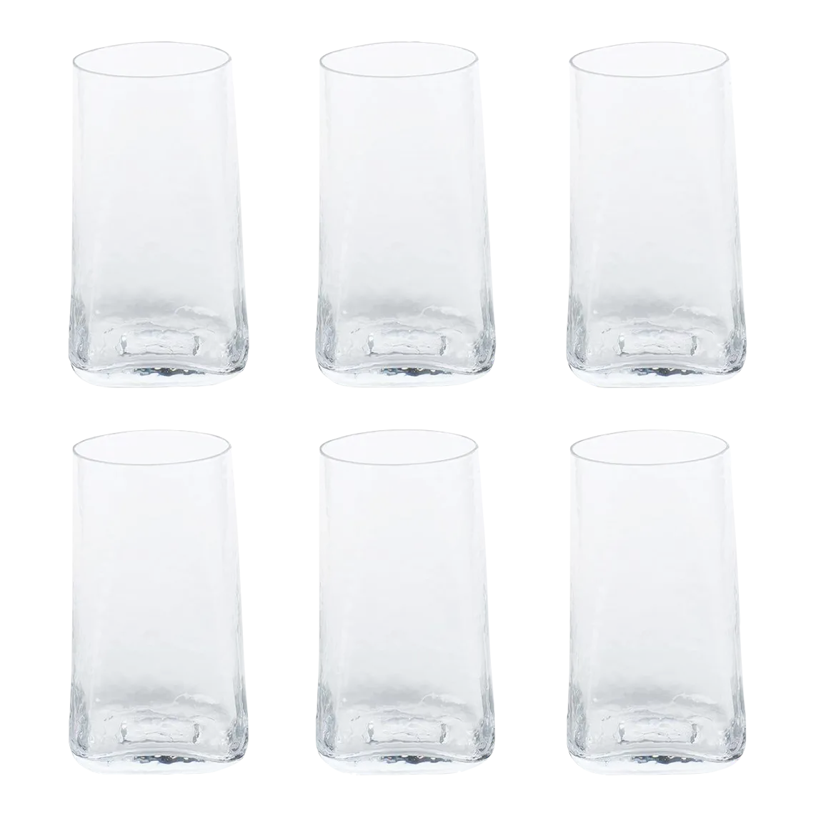 Kaberi Hammered Highball Glasses, Set of 6 Chairish