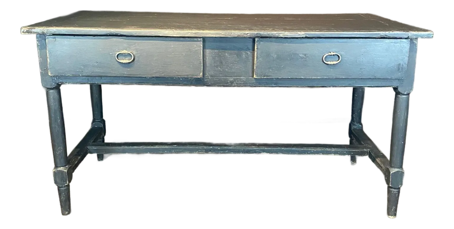 Antique French Louis XVI Desk, Console, or Kitchen Island