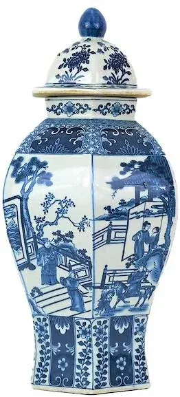 Contemporary Chinoiserie Vignette Ginger Jar