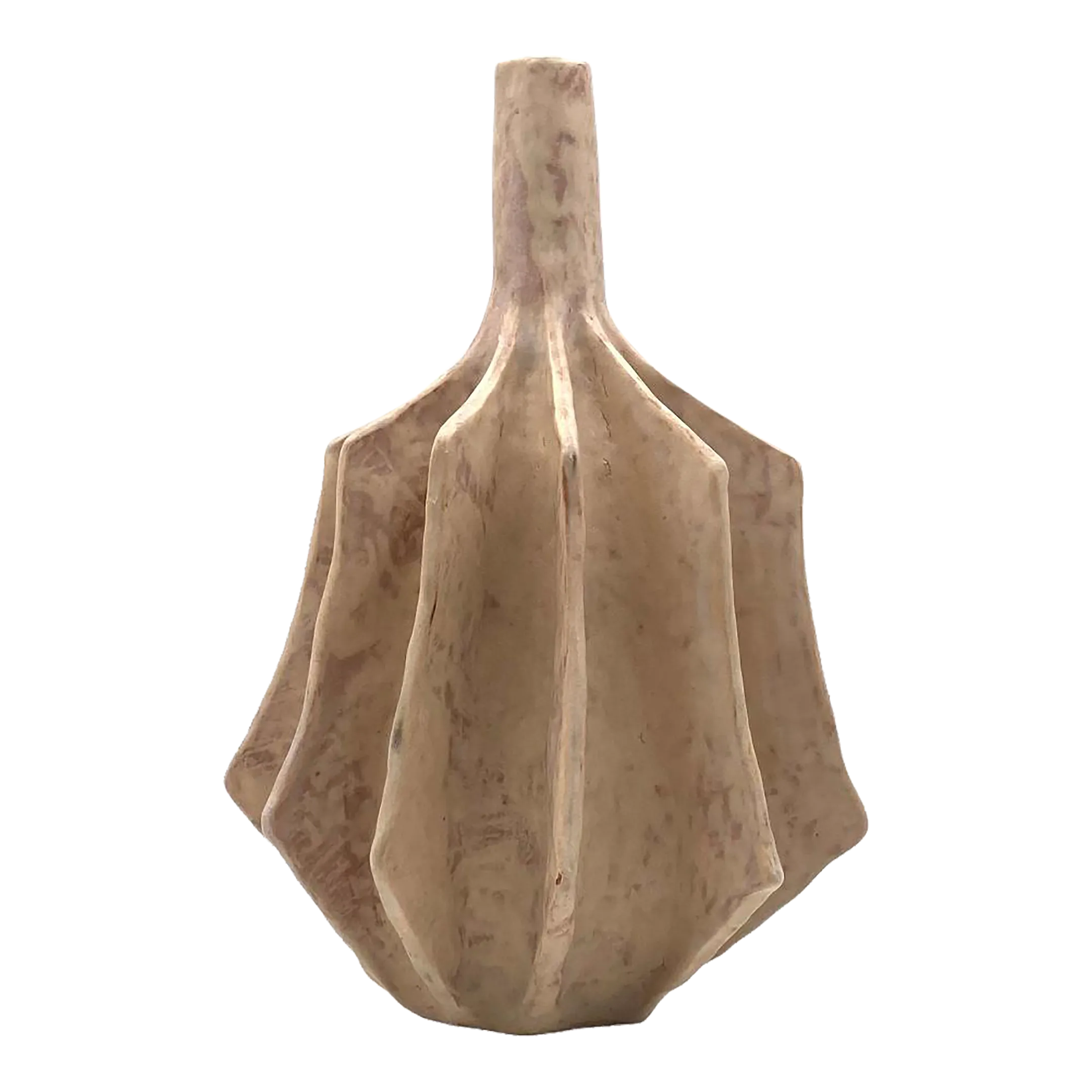 Organic Modern White Earthenware Vase, France 1970s | Chairish 