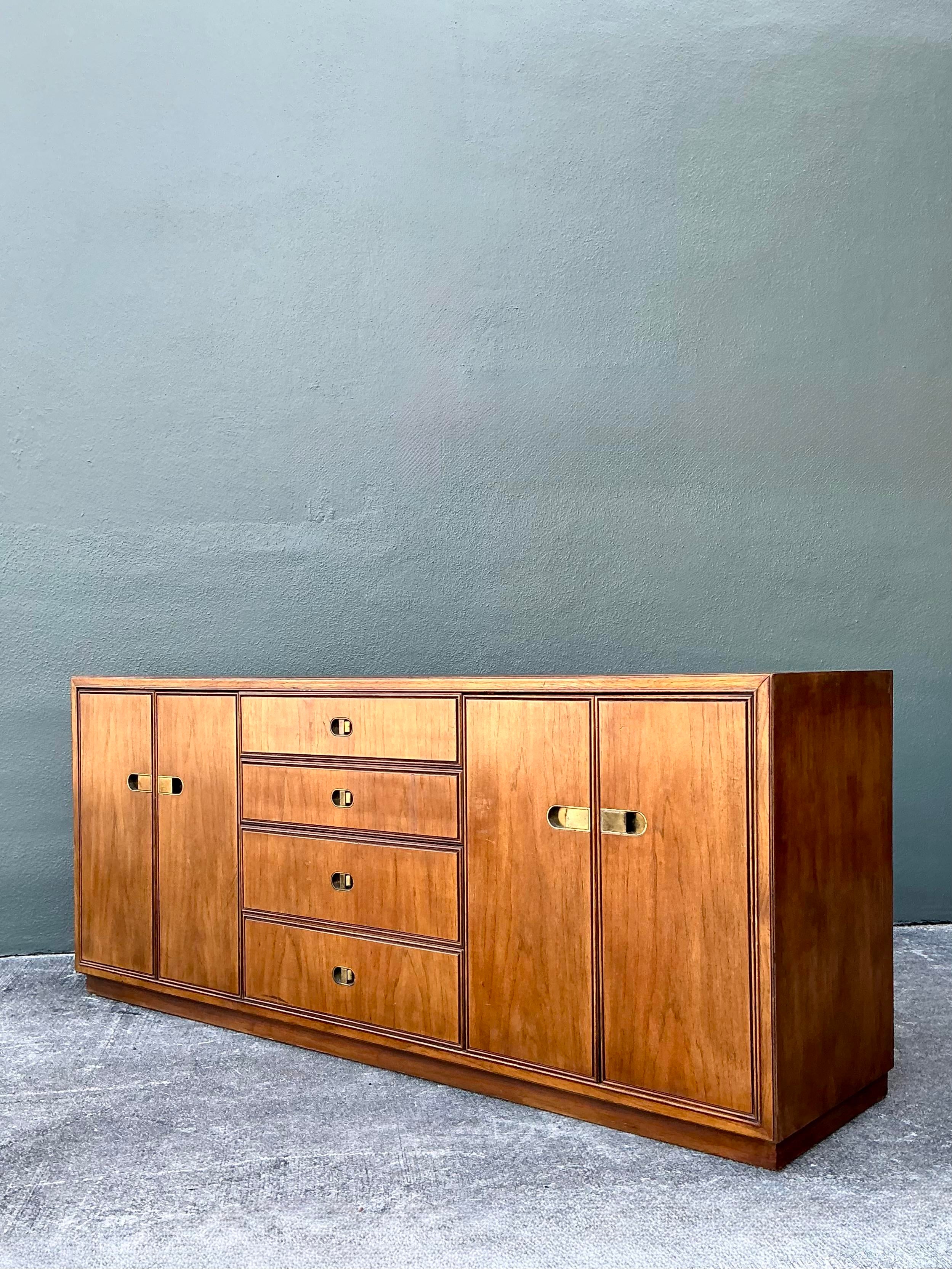 drexel dresser Vintage Mid Century Modern Furniture "Profile" Tall / Tallboy / Chest Designed by John van Koert  Boston Mid Century Modern drexel dresser 'Modern' Walnut Lowboy