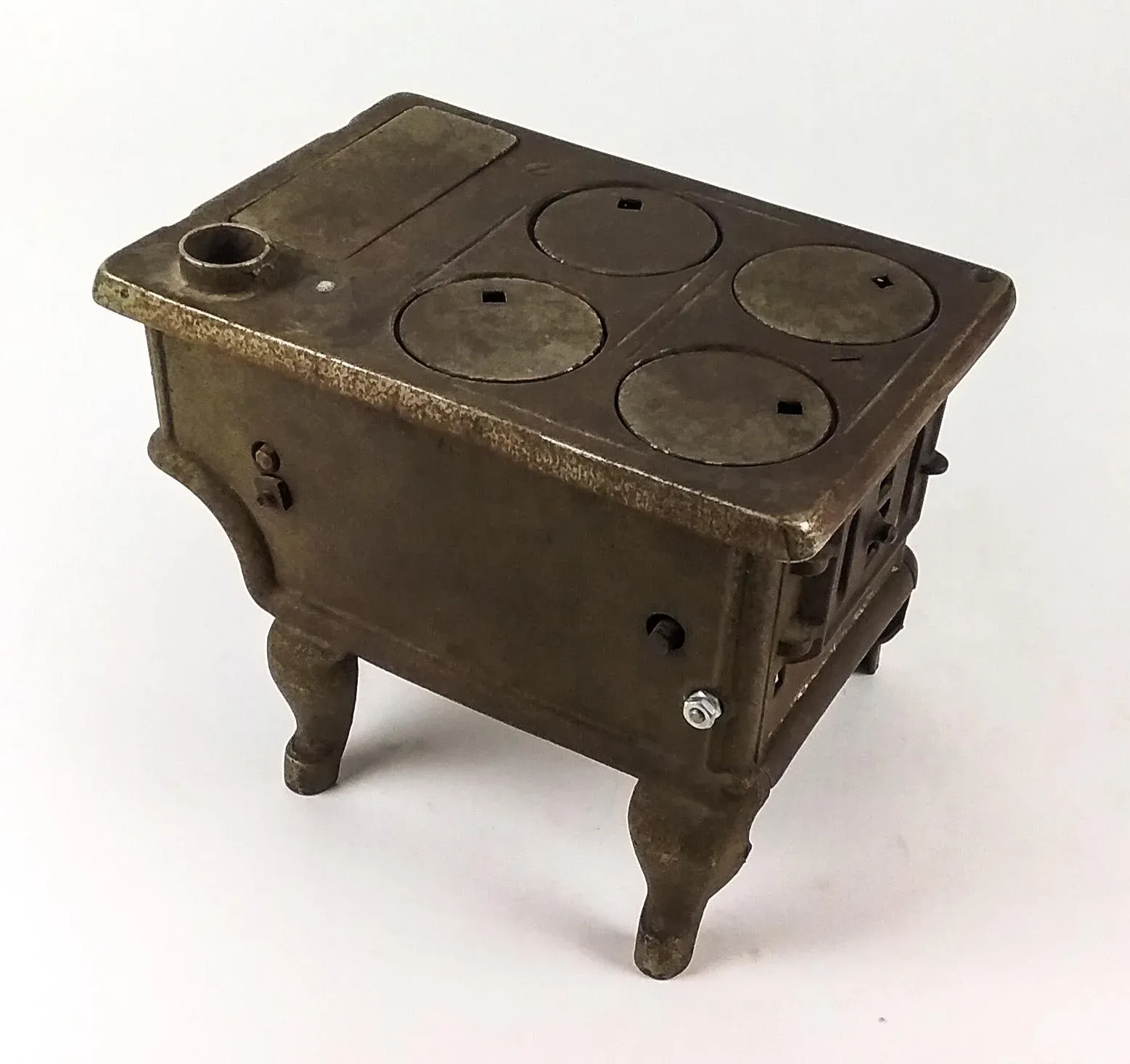 Vintage hand made Cast Iron Stove Miniature Decor www.salaberlanga.com