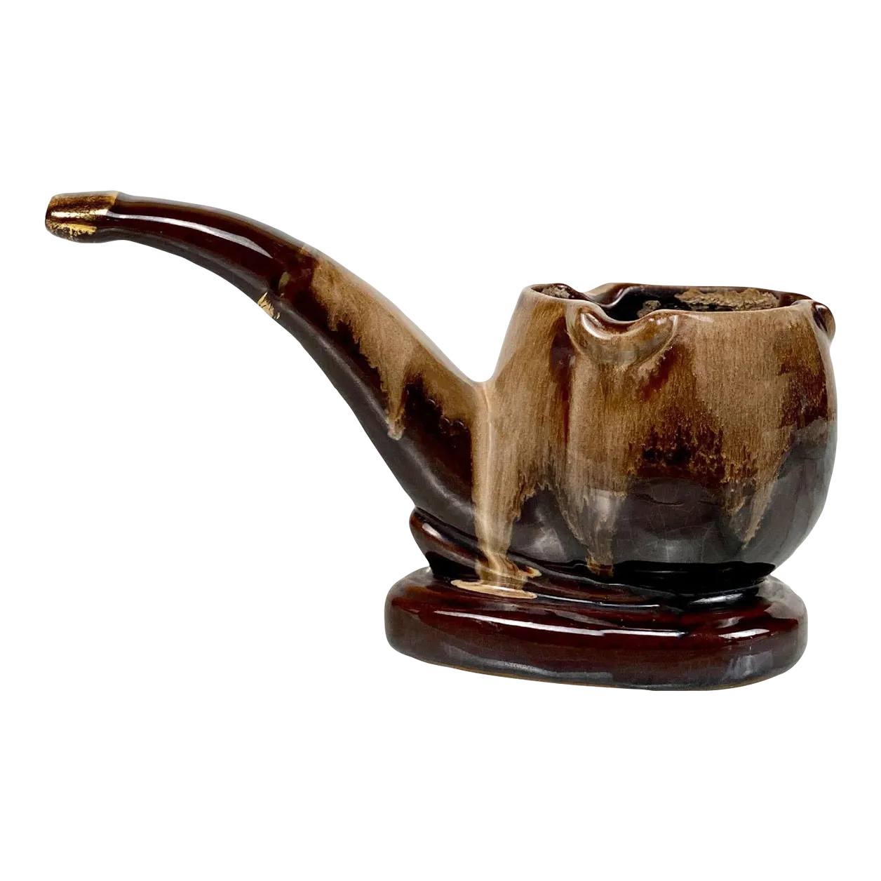 Vintage Traditional Porcelain Tobacco Estate Pipe Cigar Ashtray | Chairish