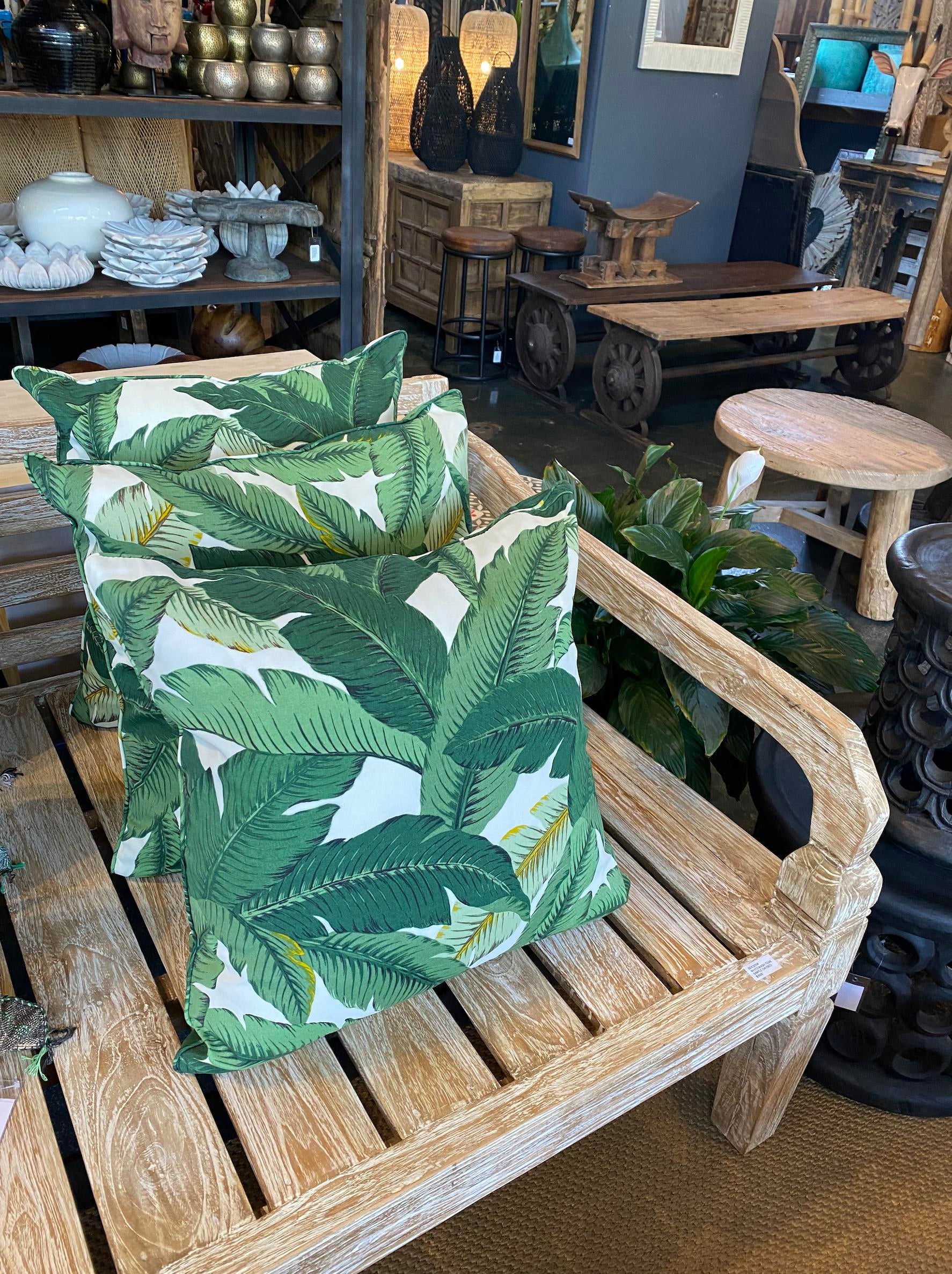 Outdoor Classic Banana Leaf Pillow