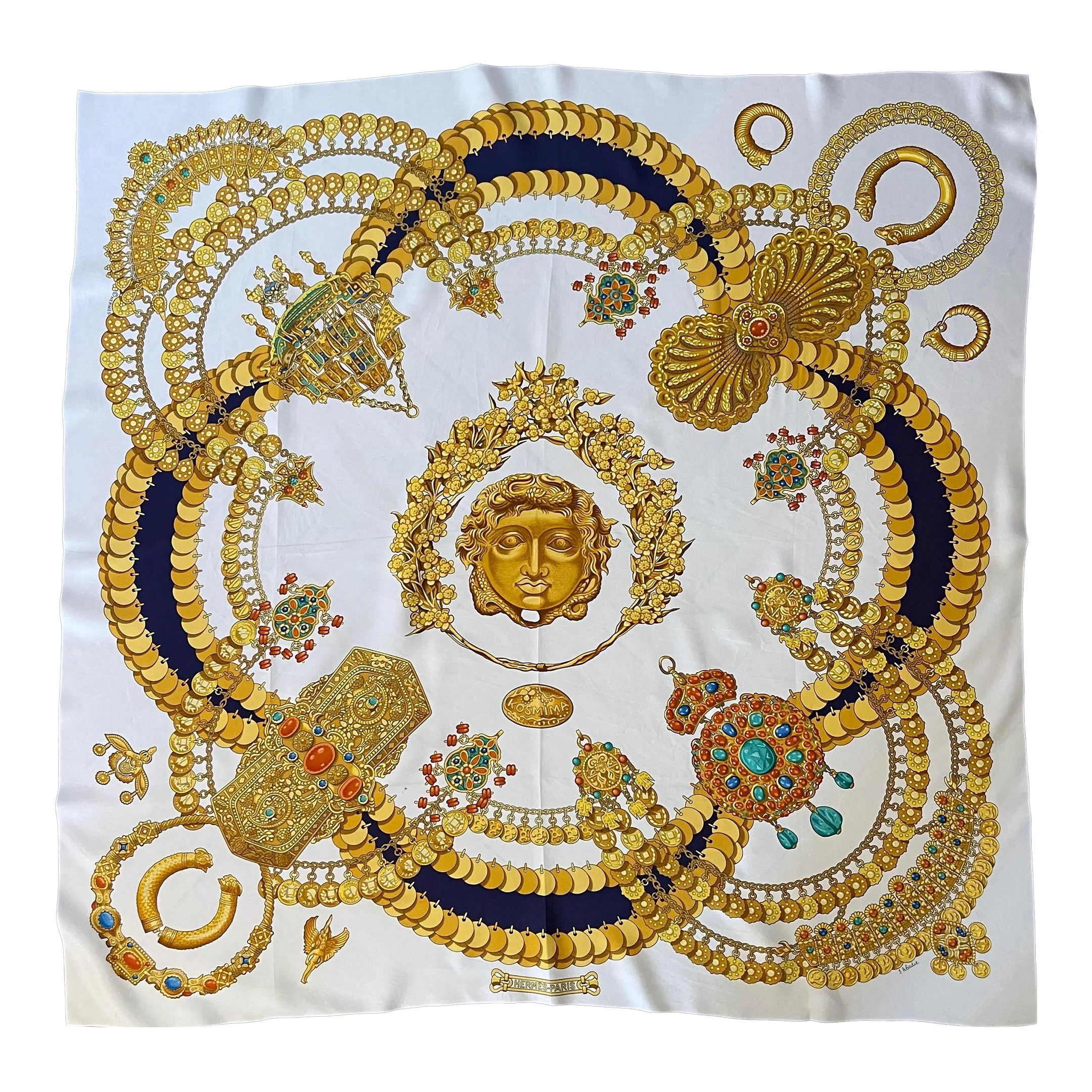 Hermès « Kosmina » Silk Scarf, 1994 | Chairish