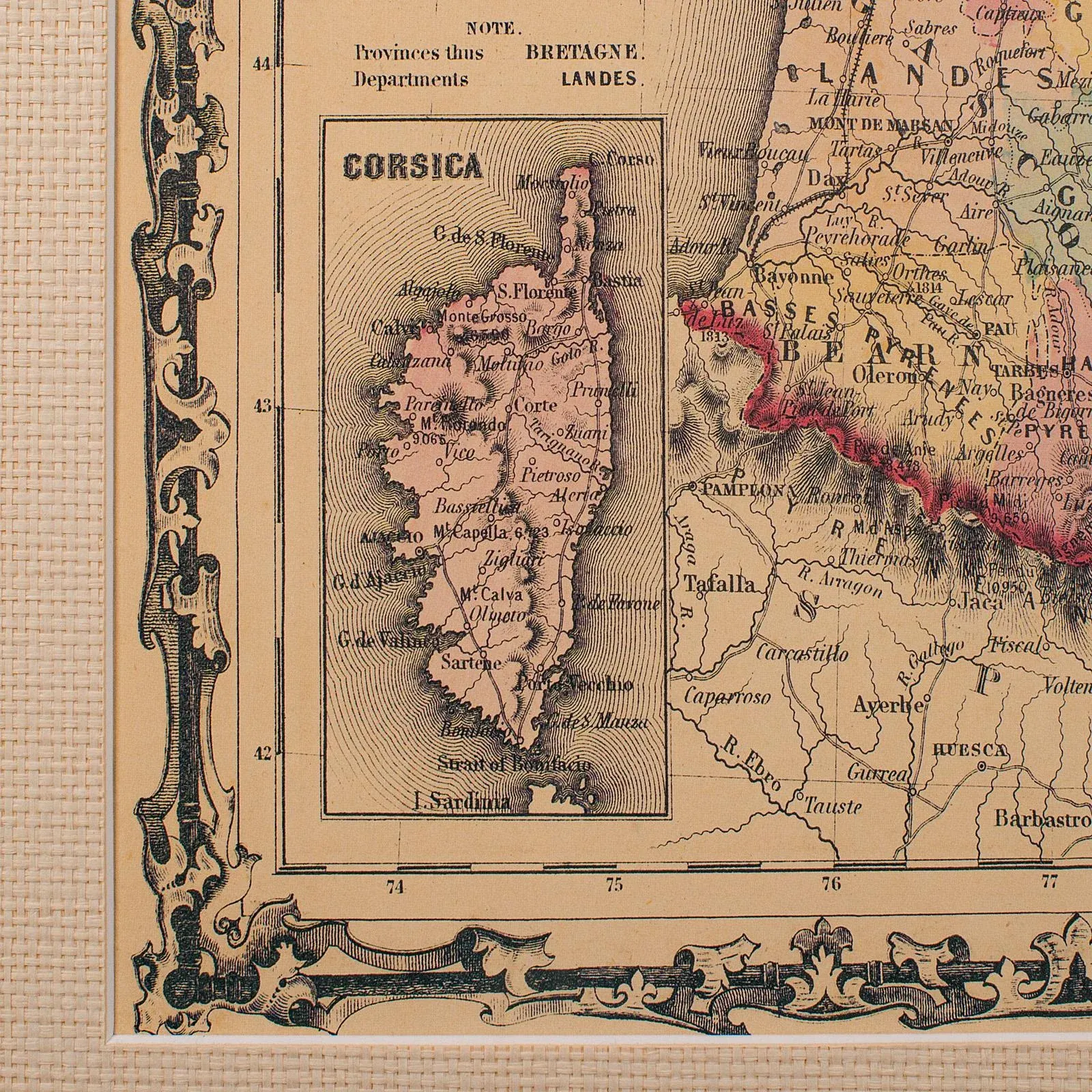1970's Large Vintage France Map | Chairish
