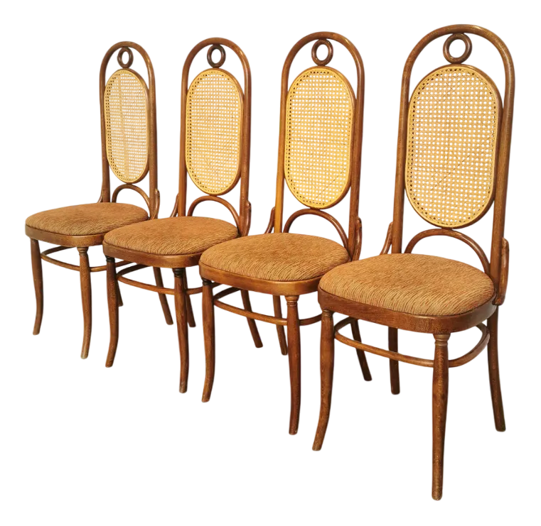 EA7 Emporio Armani Black SandalsVintage Bentwood Dining Chairs, 1970s, Set of 4