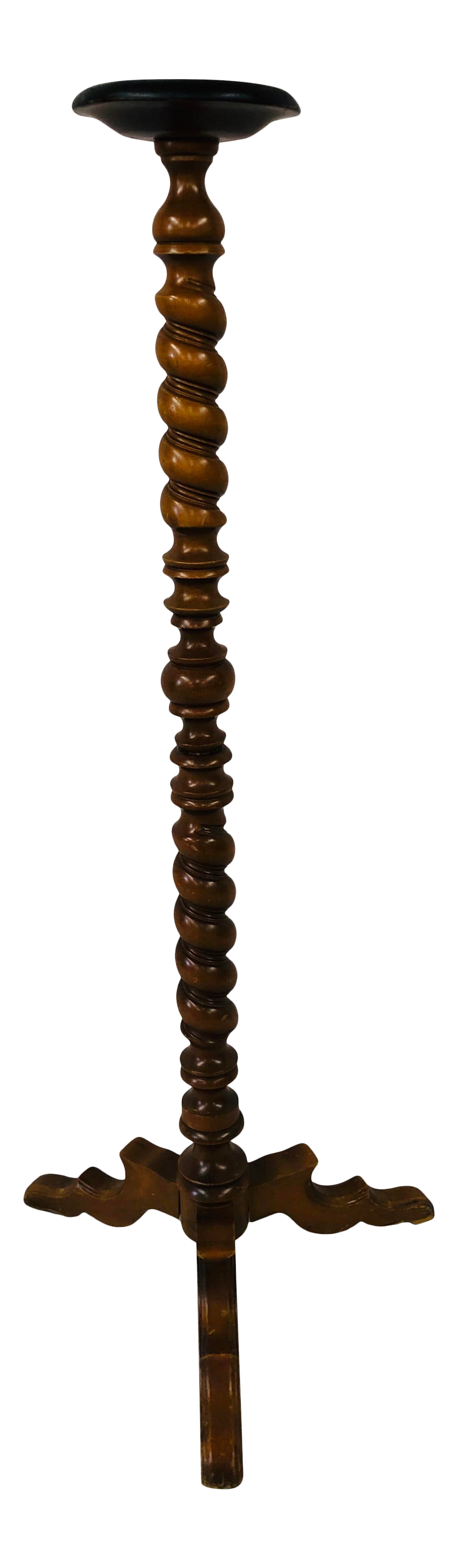 Mid Century Rope Twist Column Pedestal/Plant Stand Chairish