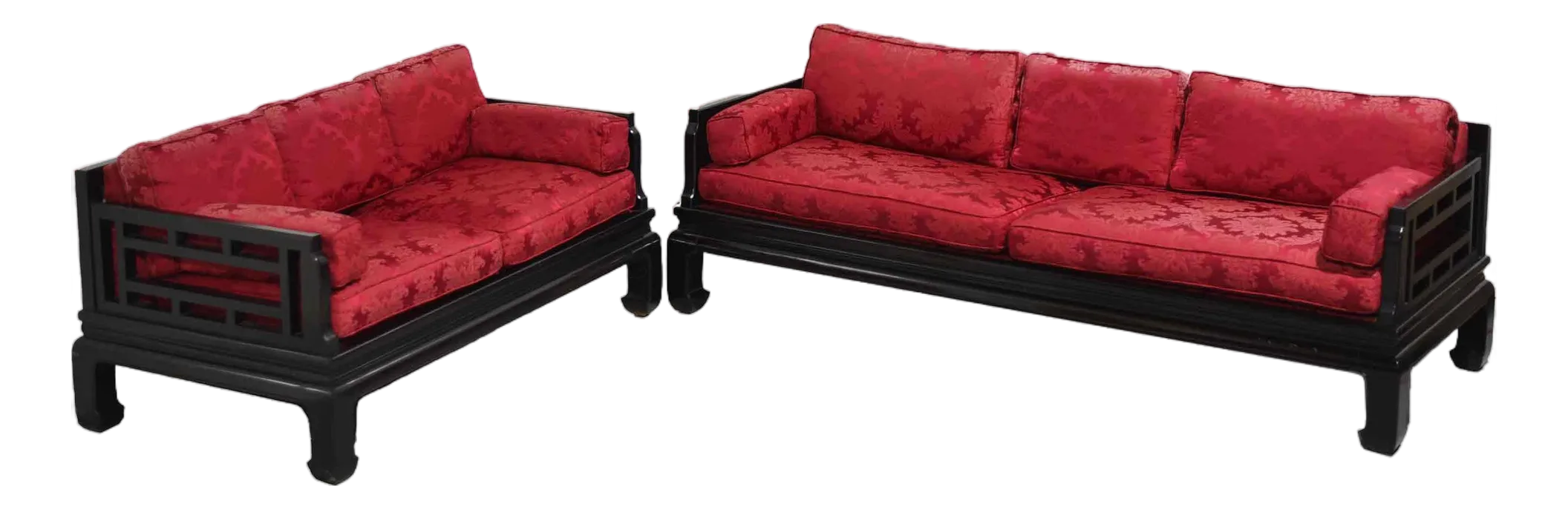 Mid-Century Chinoiserie Tomei Sofa by Raymond Sobota for Century Furniture - Sofa and Settee Set