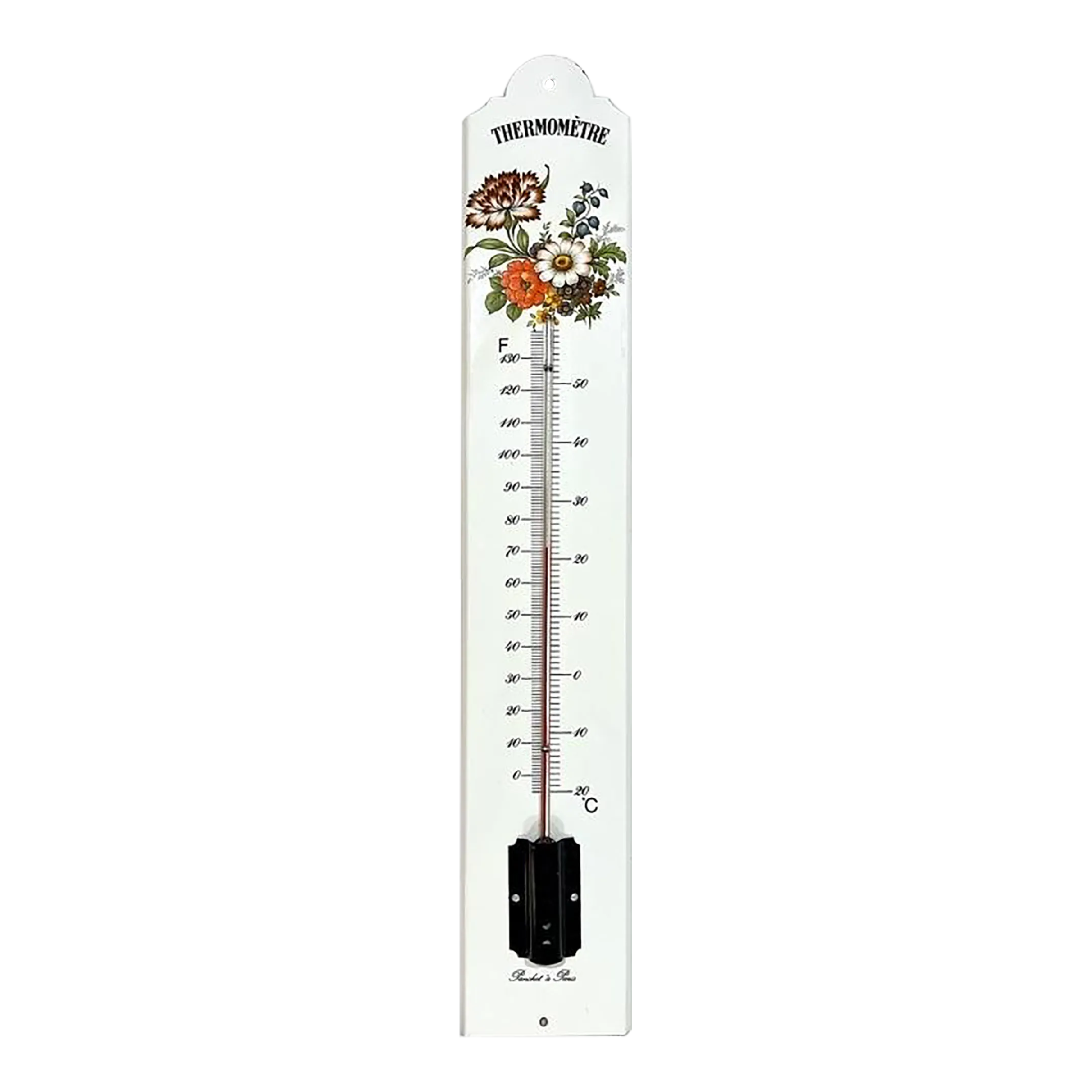 Late 20th Century French Enameled Metal Thermometer by Panchet A' Paris ...