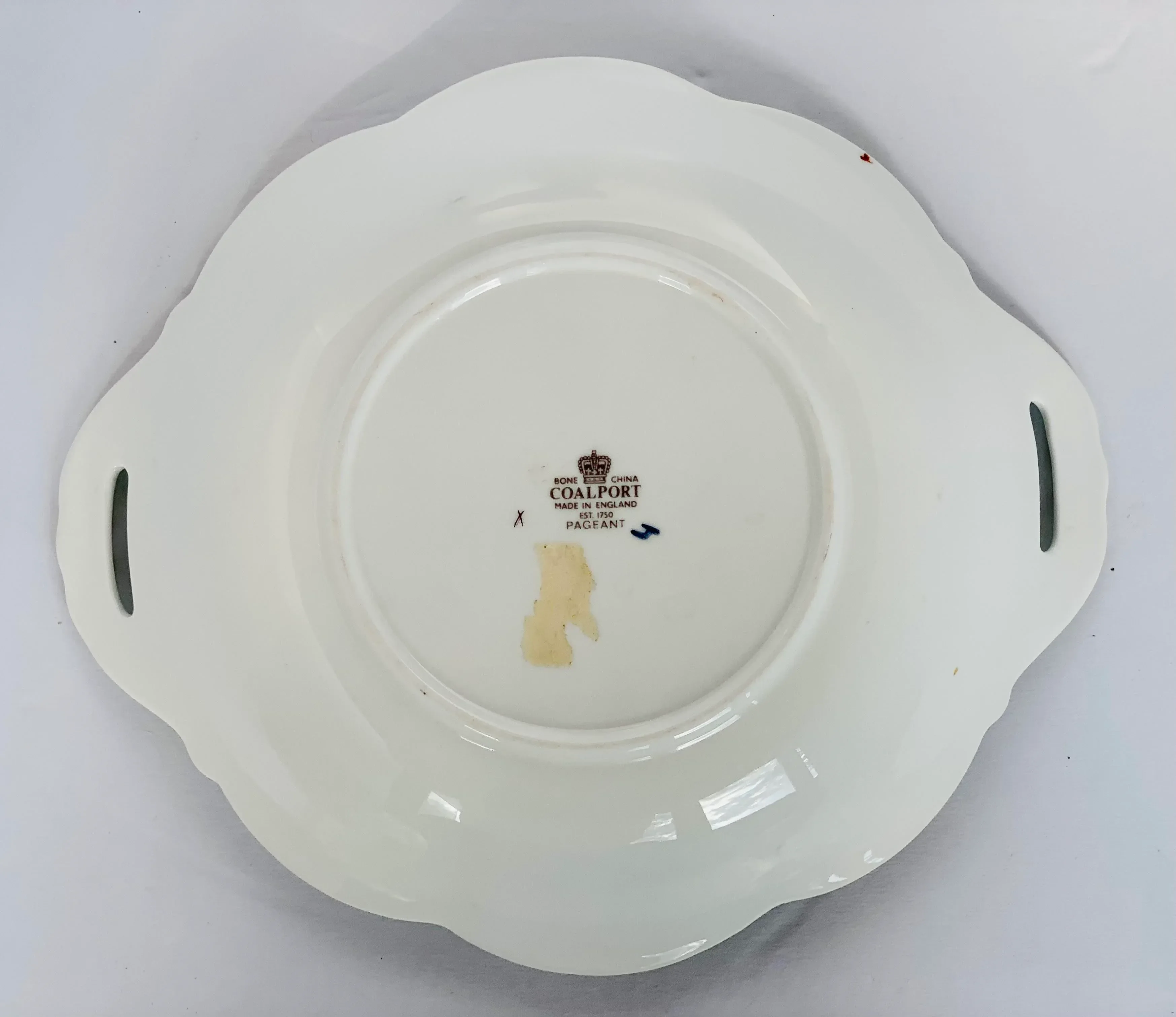 Vintage English Coalport 'Pageant' Pattern Bone China Biscuit or