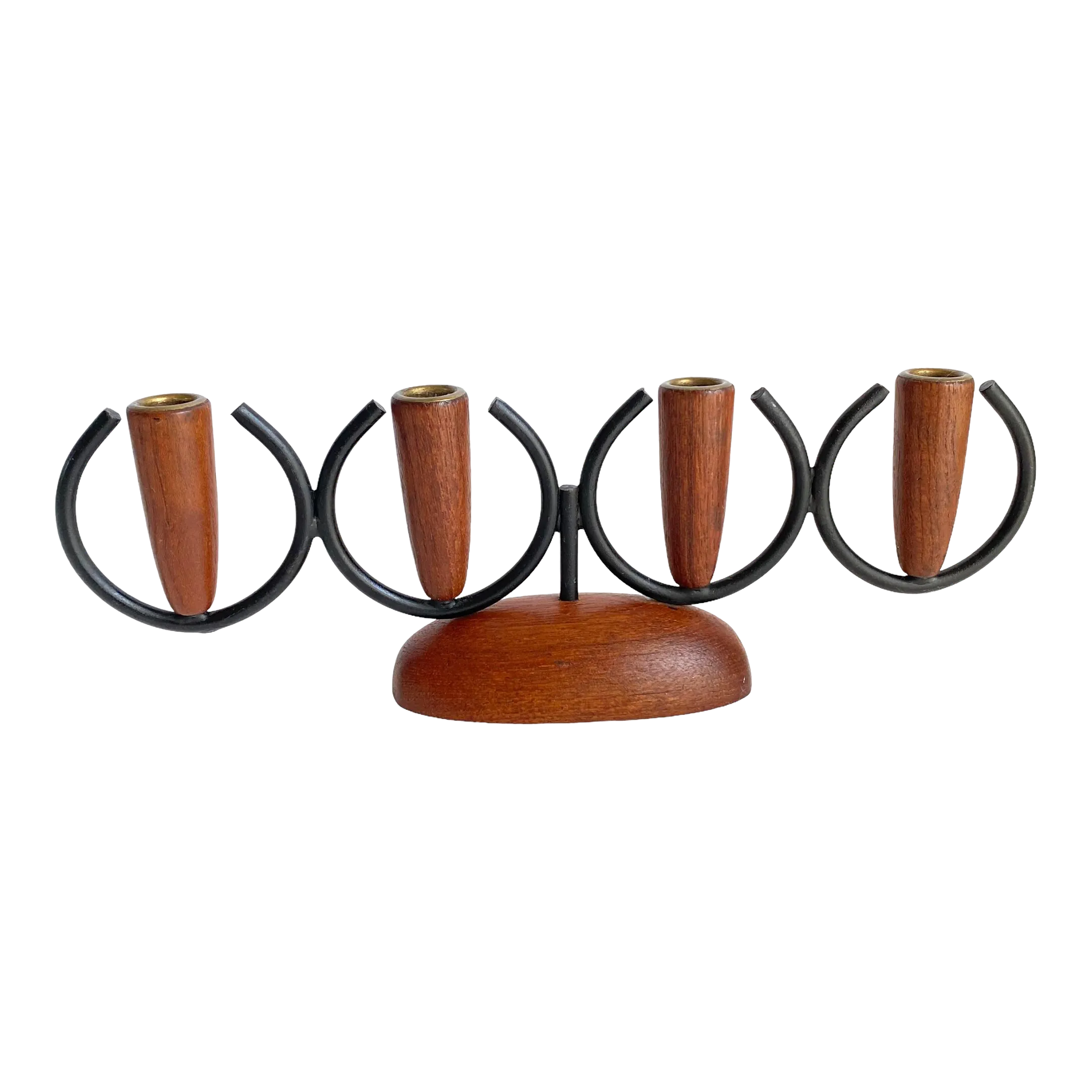 Mid Century Danish Modern 1960s Candelabra Candle Stick Holder Luthje