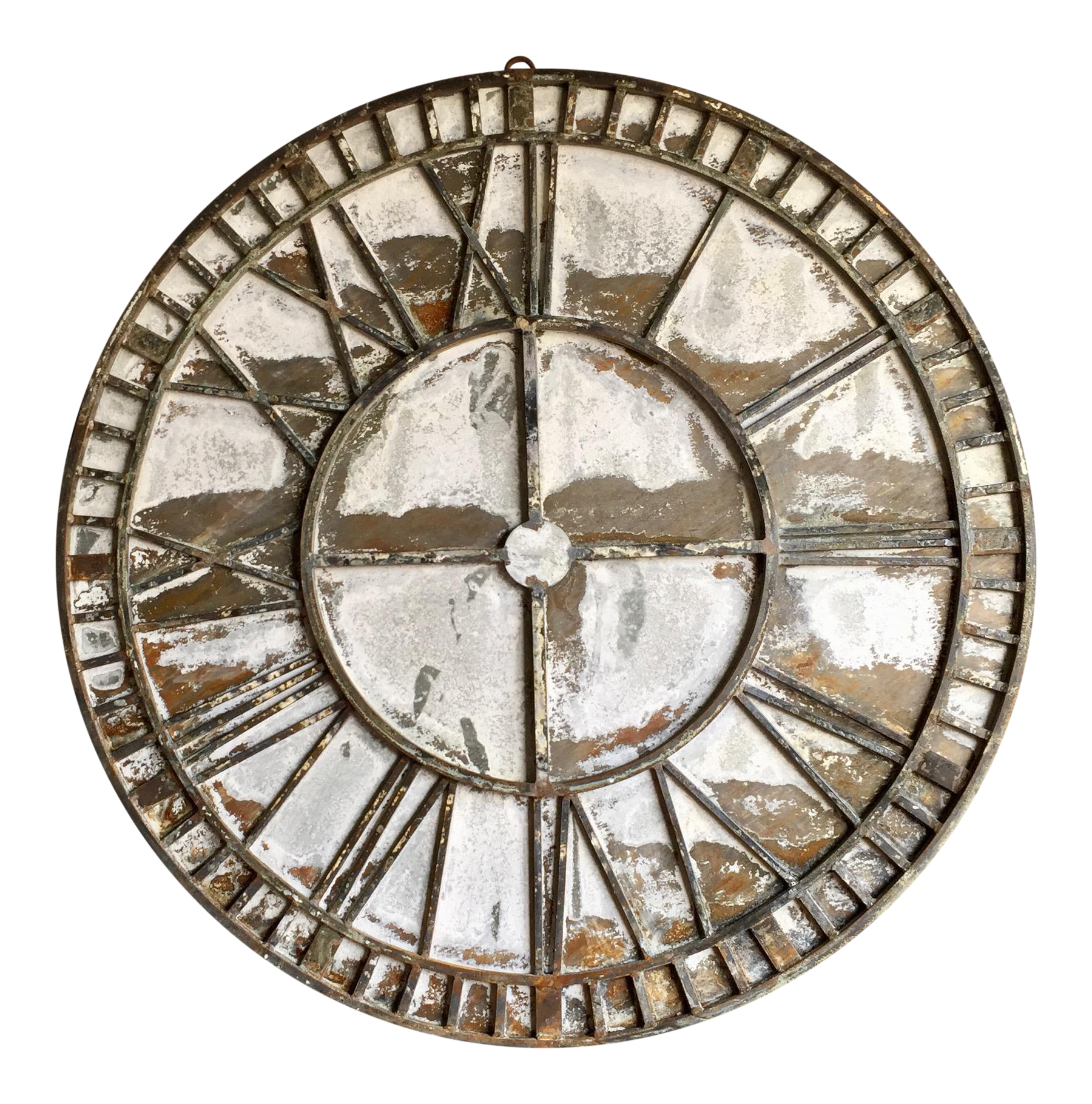 Distressed Metal Reproduction Clock Face Chairish