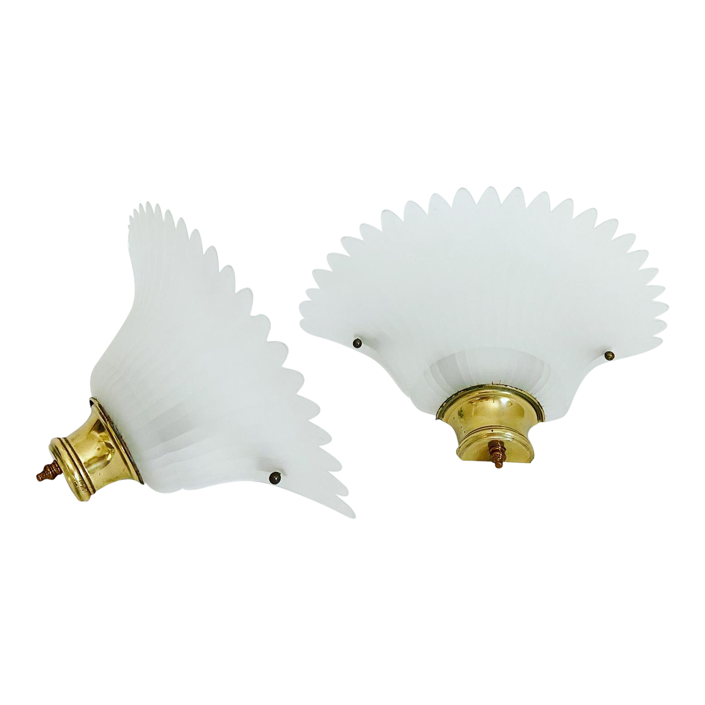 1940s Art Deco Fan Wall Lights a Pair Chairish
