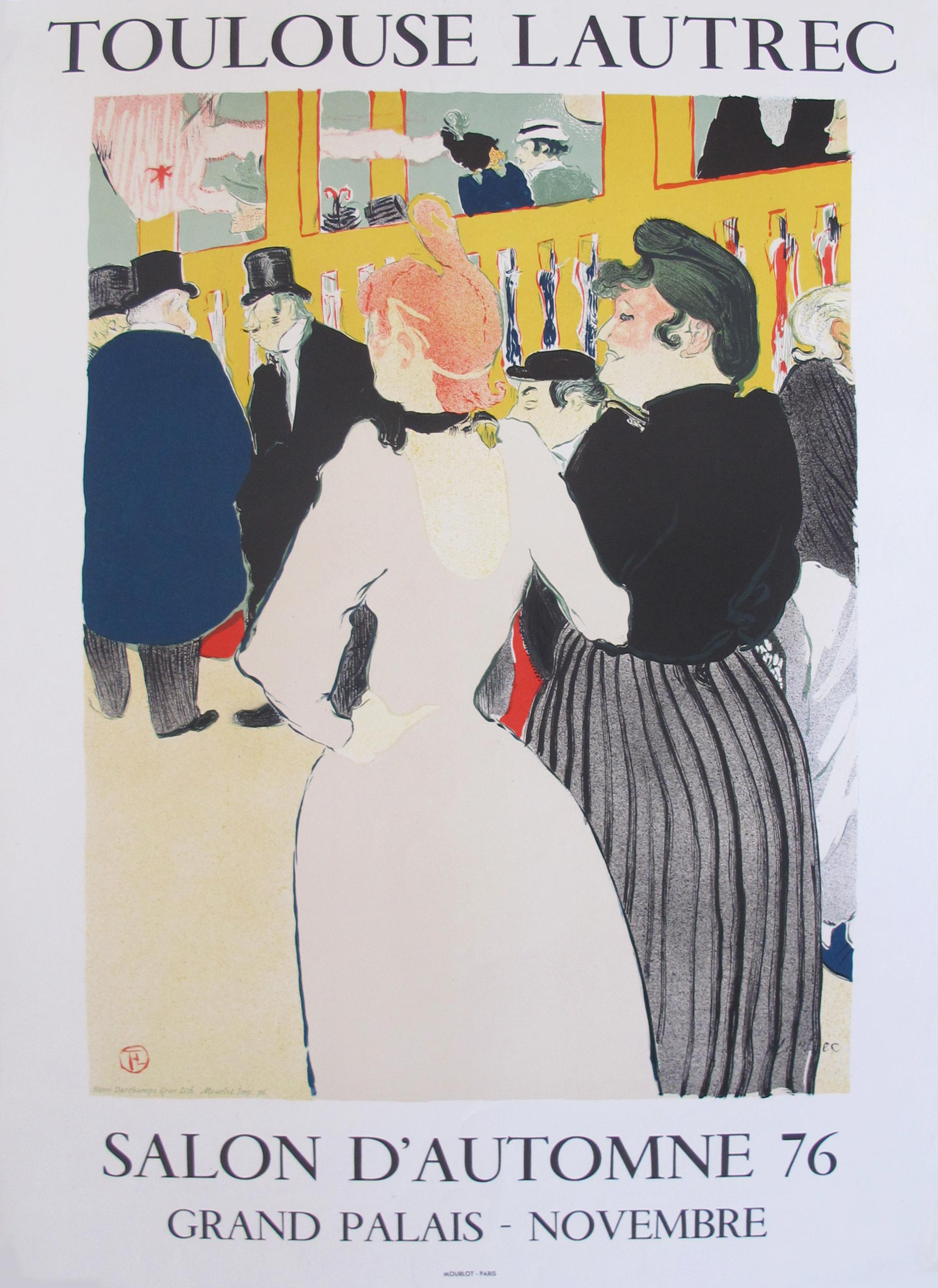 1976 French Exhibition Toulouse Lautrec Poster Chairish