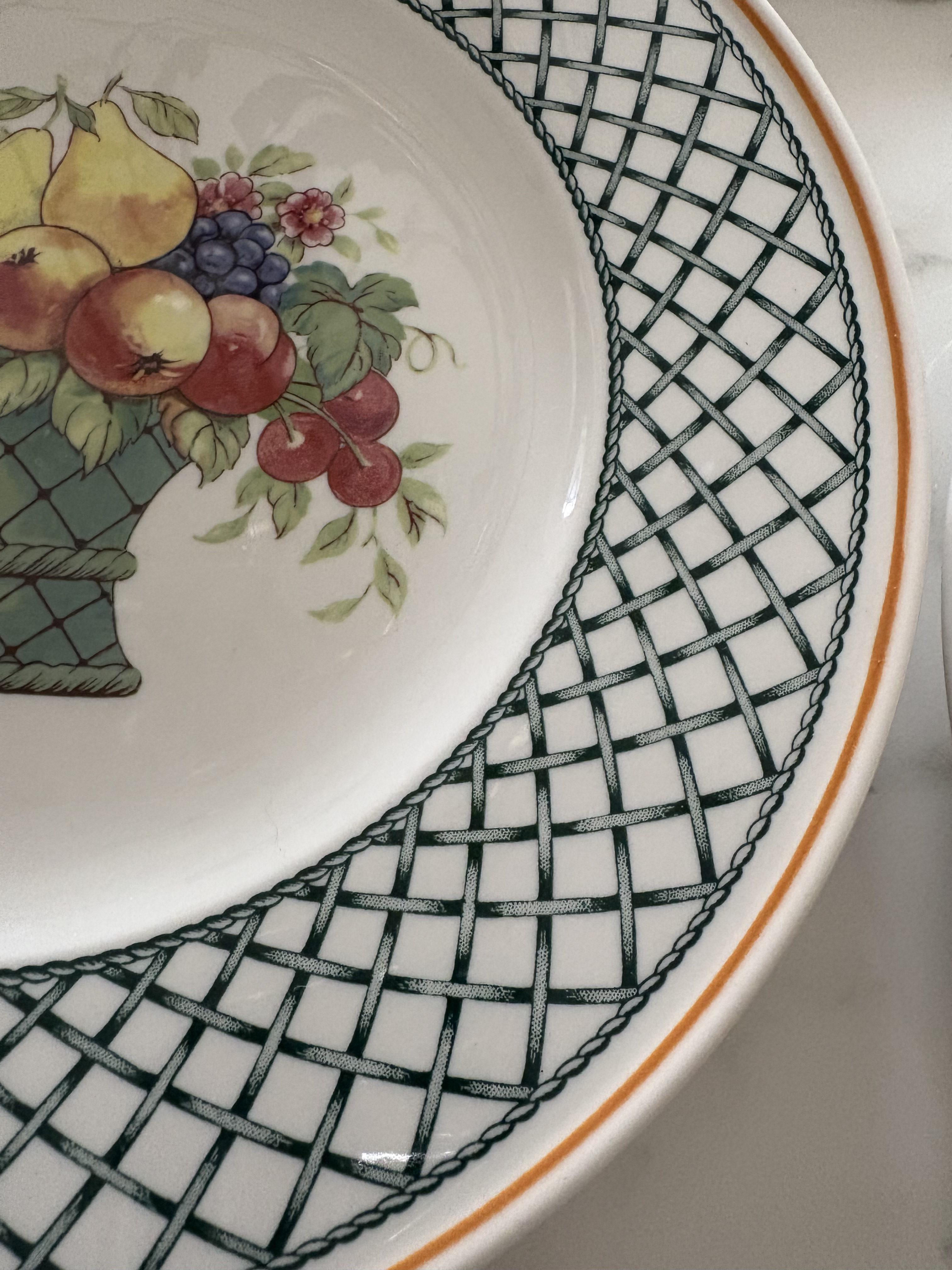 Fruit Basket Villeroy And Boch Basket Weave Pattern Soup Cereal - Main Image