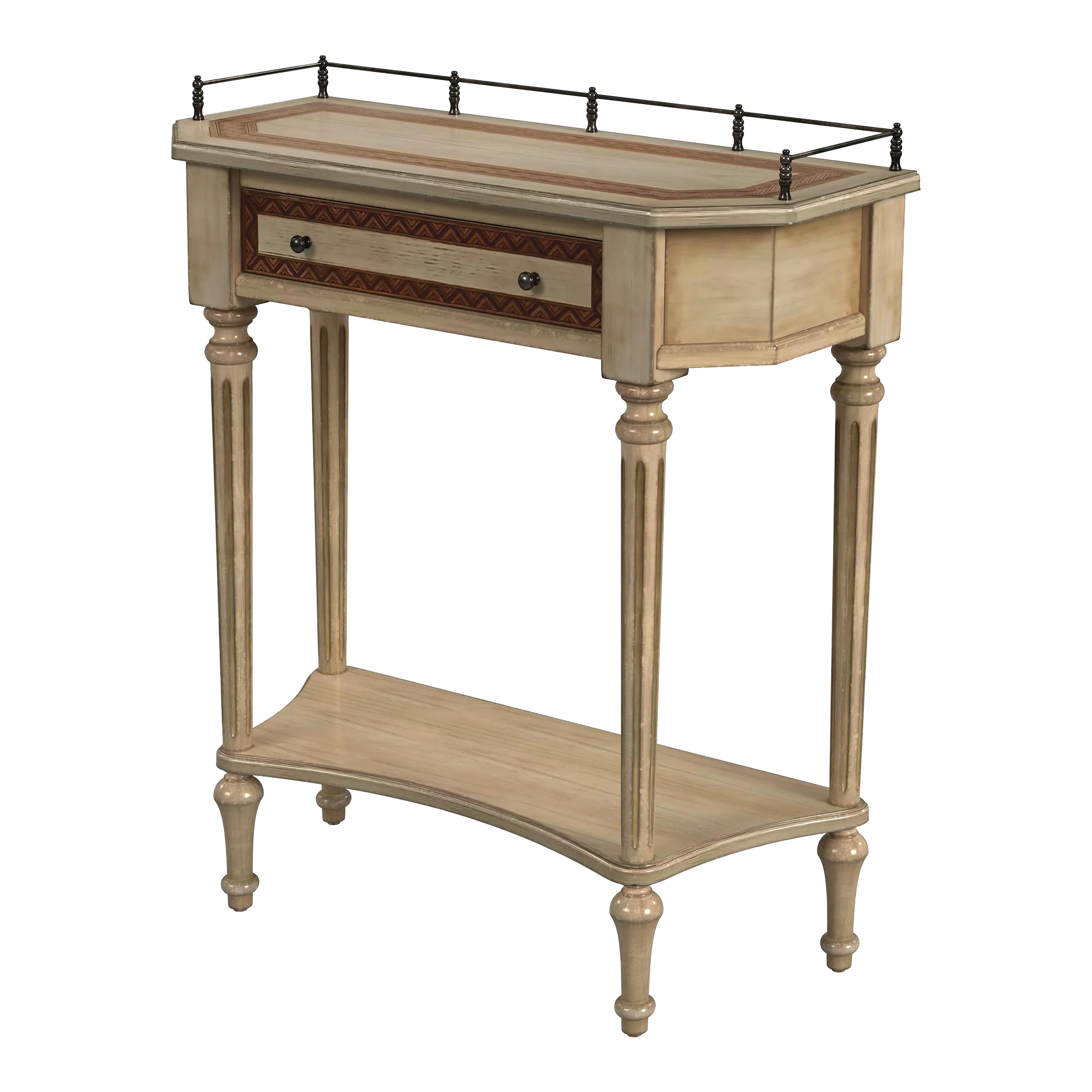 Charleston One-Drawer Telephone Table Black