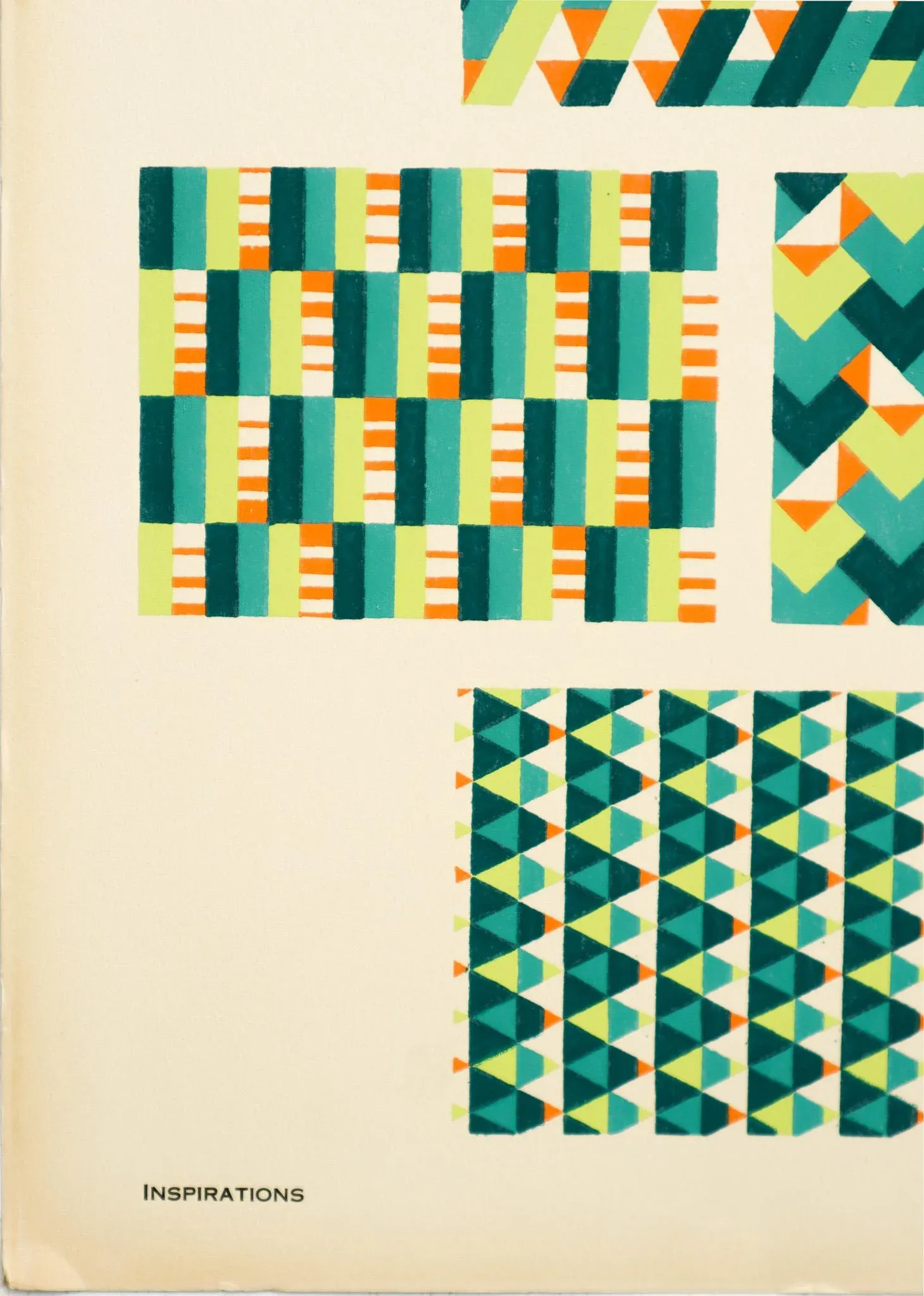 1928 American Botanical Design Pochoir, Inspirations (Plate 20) Andre Durenceau