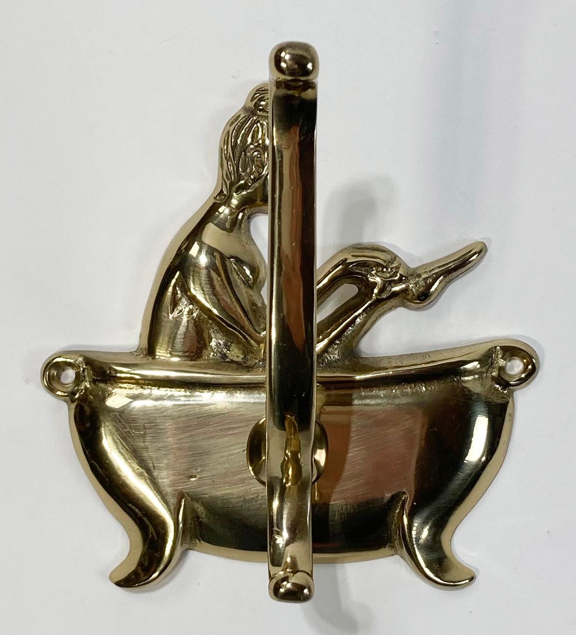 Vintage Bathing Beauty Brass Wall Hook Chairish