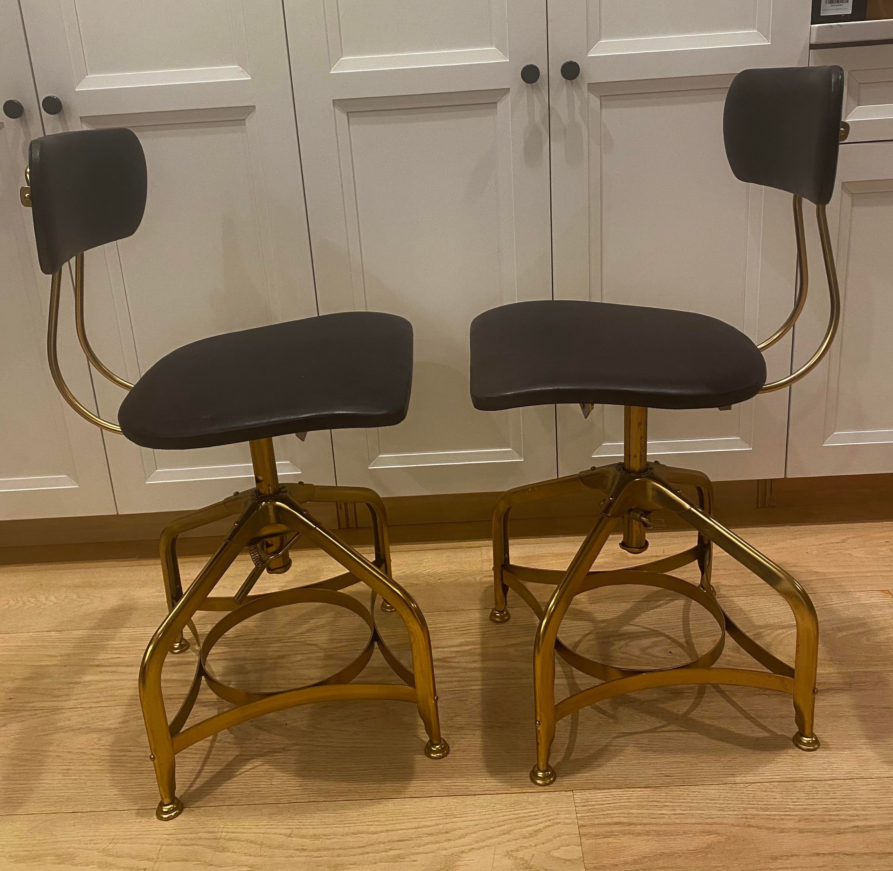 Restoration Hardware 1940 s Stye Vintage Toledo Bar Stools Set of