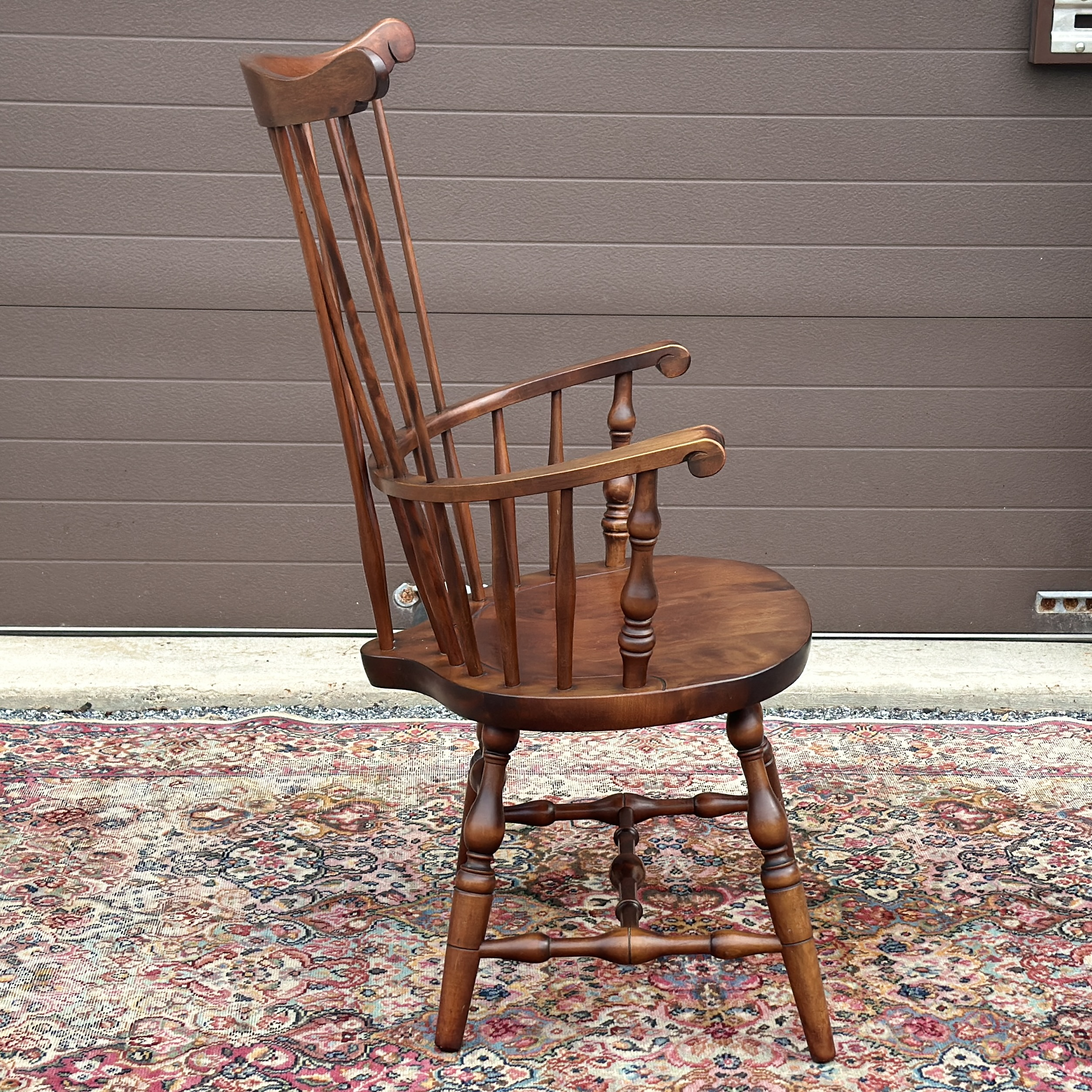 Vintage S. Bent Bros. Comb Back Windsor Arm Chair | Chairish