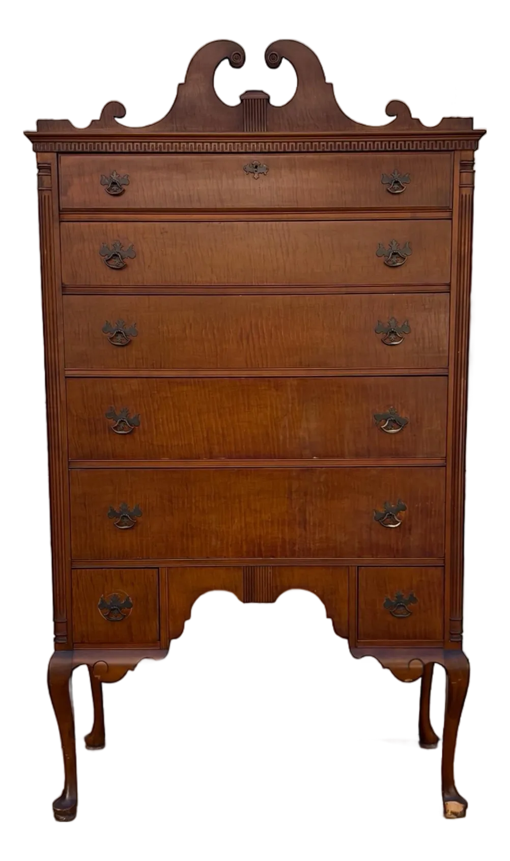 antique highboy dresser Antique Empire Highboy Chest Dresser
