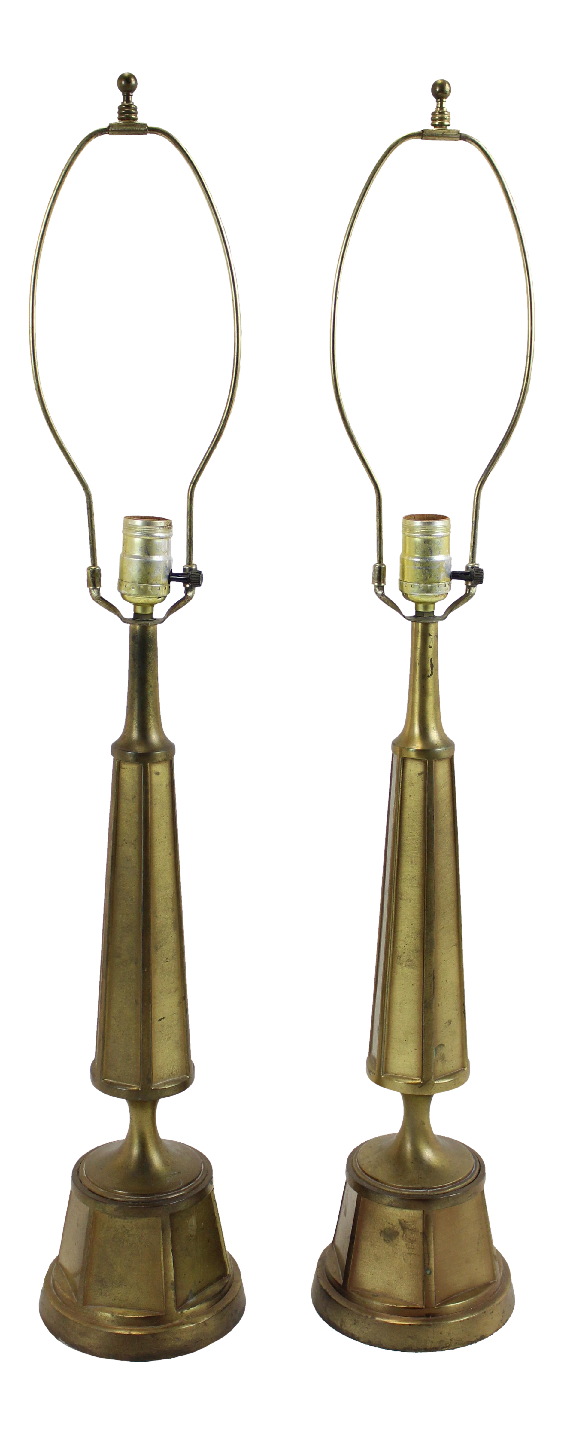 MidCentury Rembrandt Metal Lamps A Pair Chairish