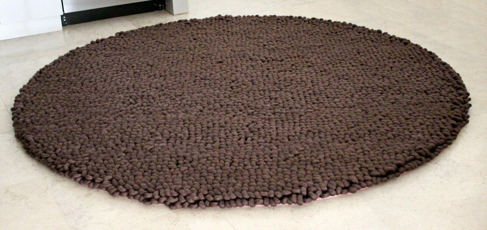 Contemporary Artika New Zealand Brown 100% Wool Circular
