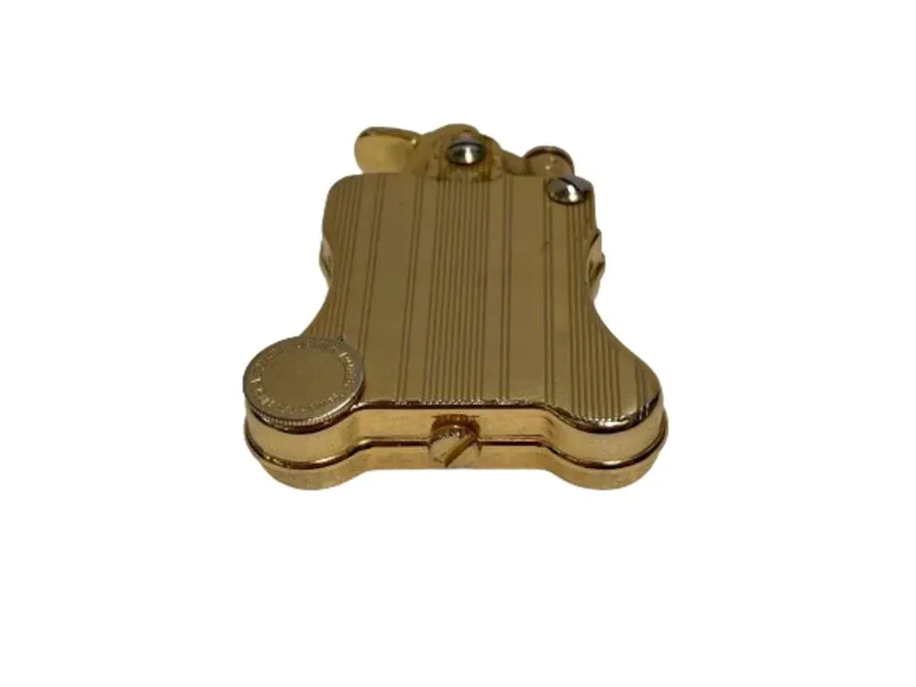 1990s Gold Plated Ronson Banjo Styled Petrol Lighter, Japan