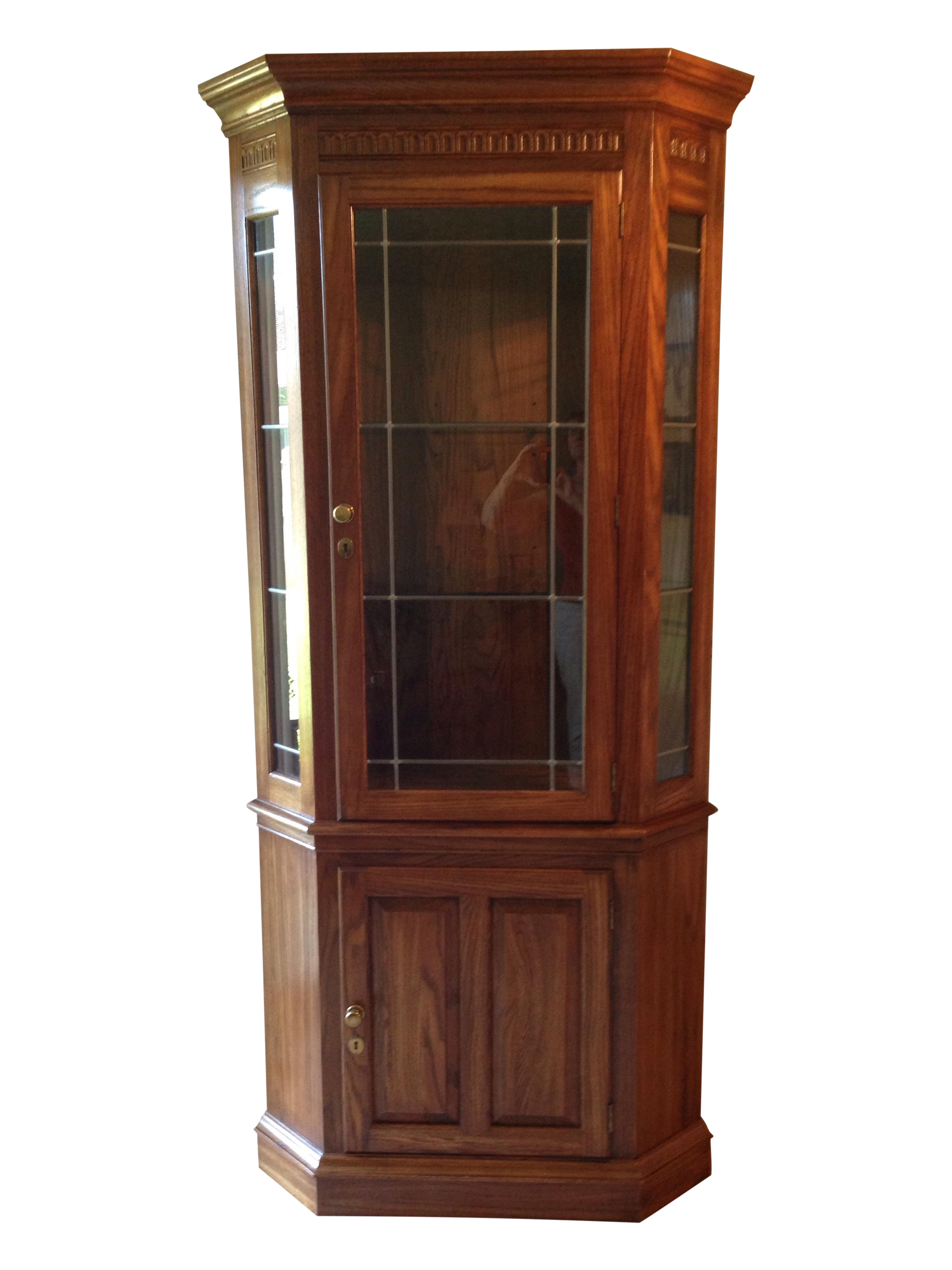 Pennsylvania House Lighted Corner China Cabinet Chairish