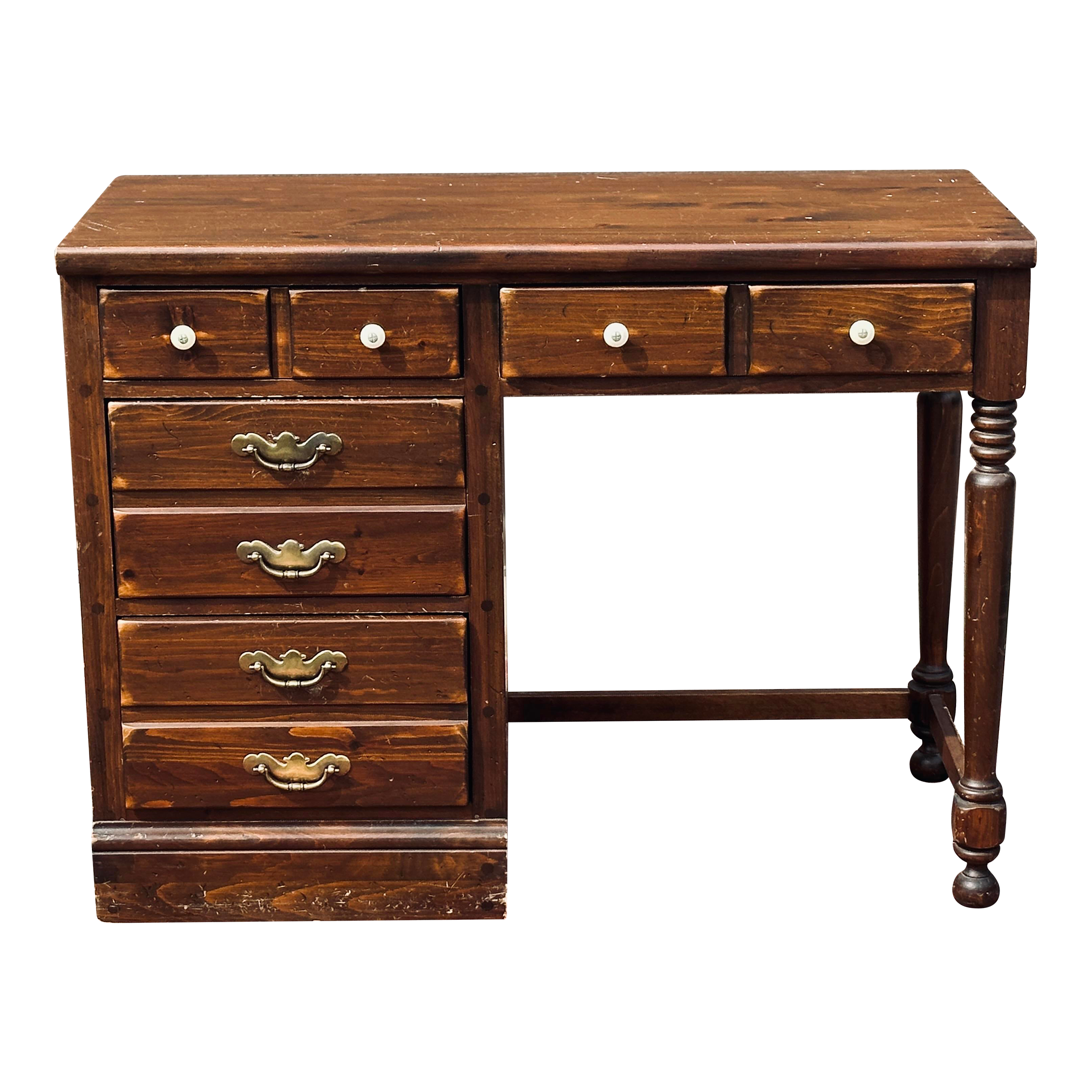 Ethan Allen Old Tavern Antiqued Pine Custom Room Plan Dresser Desk