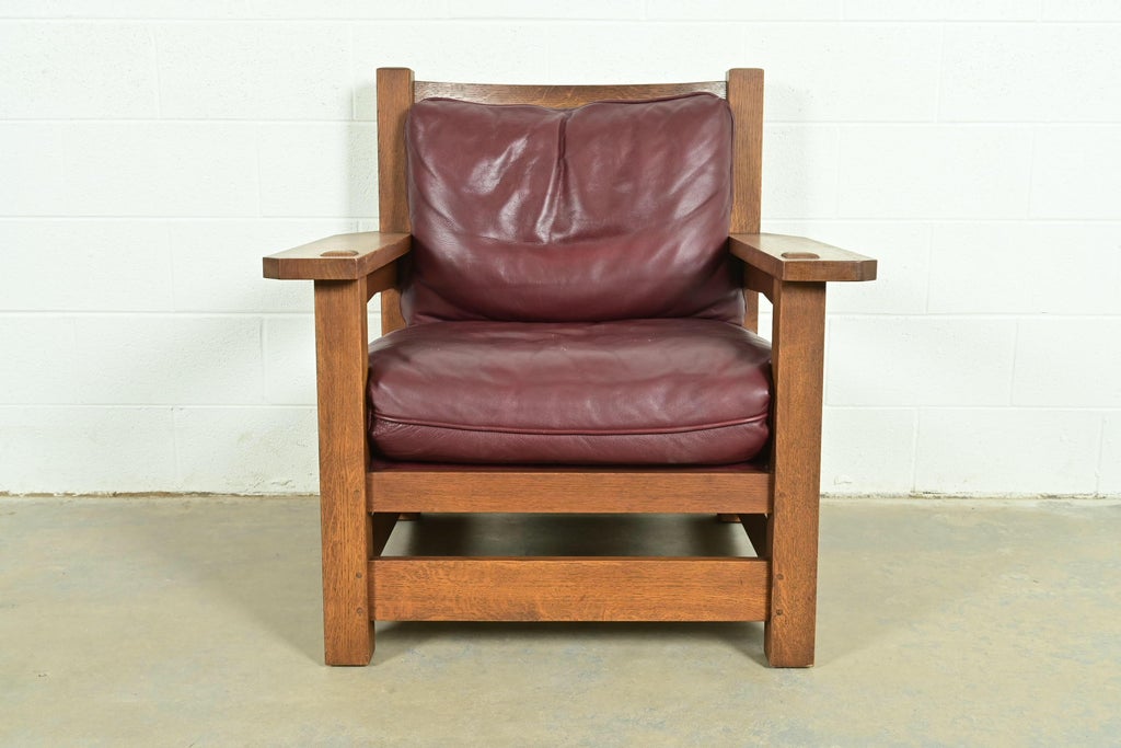 Stickley Mission Oak Arts & Crafts Eastwood Lounge Chair