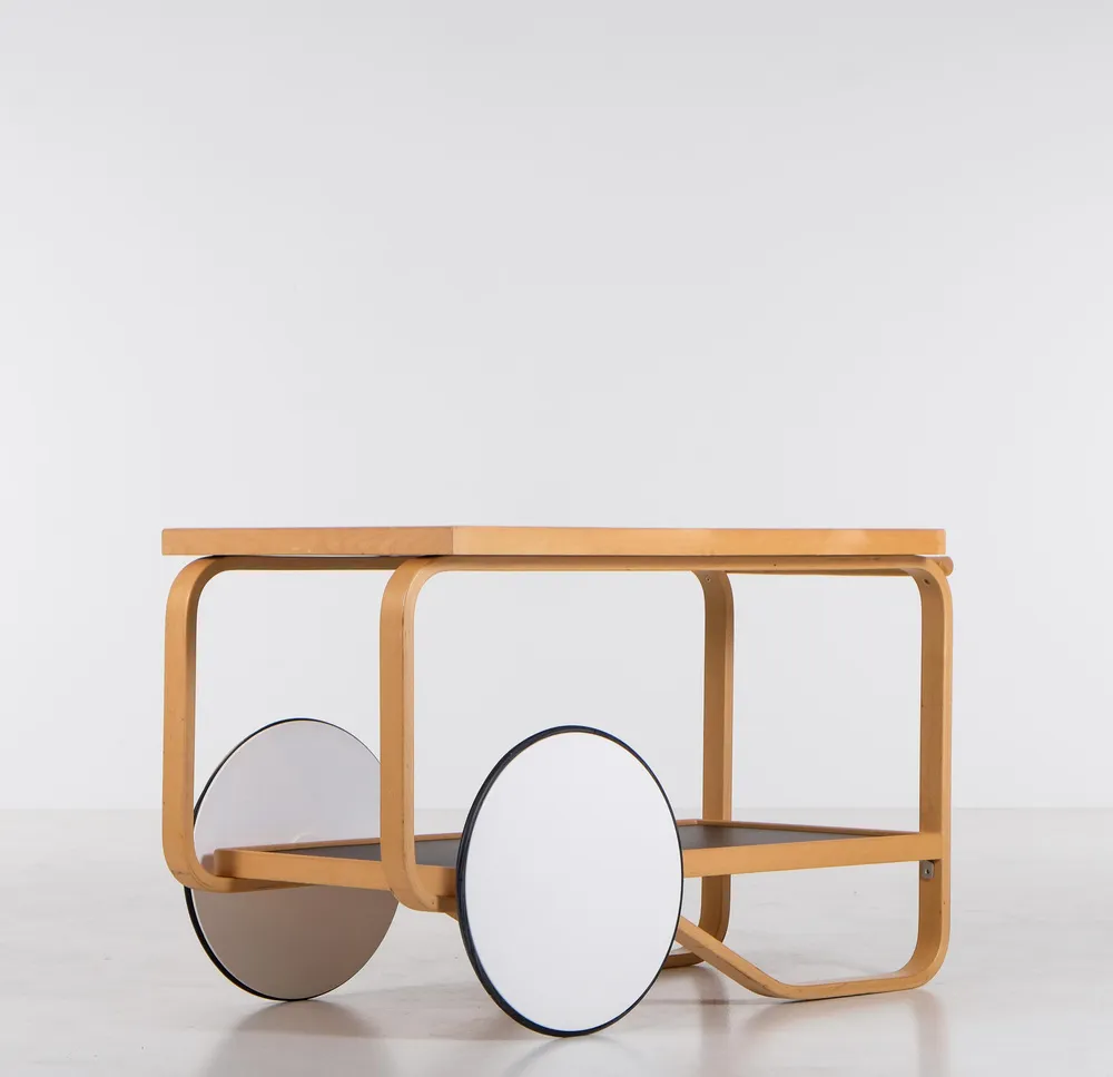 Vintage Tea Cart by Alvar Aalto for Artek, 1980s