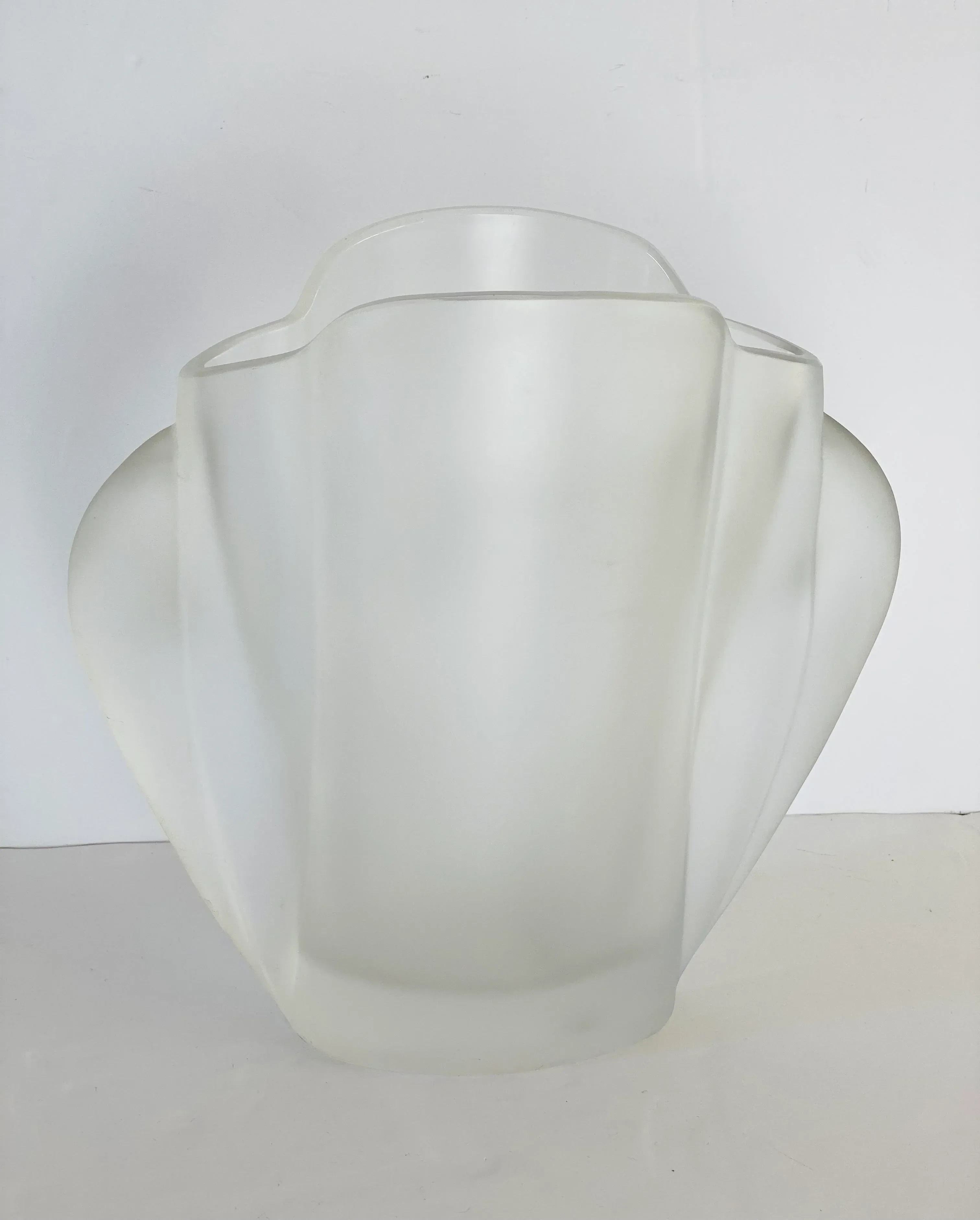 1980s Art Deco Mario Cioni Crystal Woman Vase | Chairish