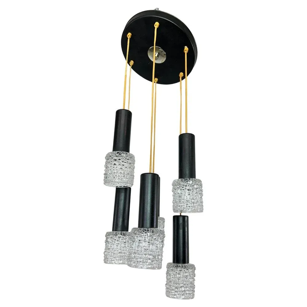 Mid-Century Modern Hanging Lamp from Elektroinstala Jílové, 1970s
