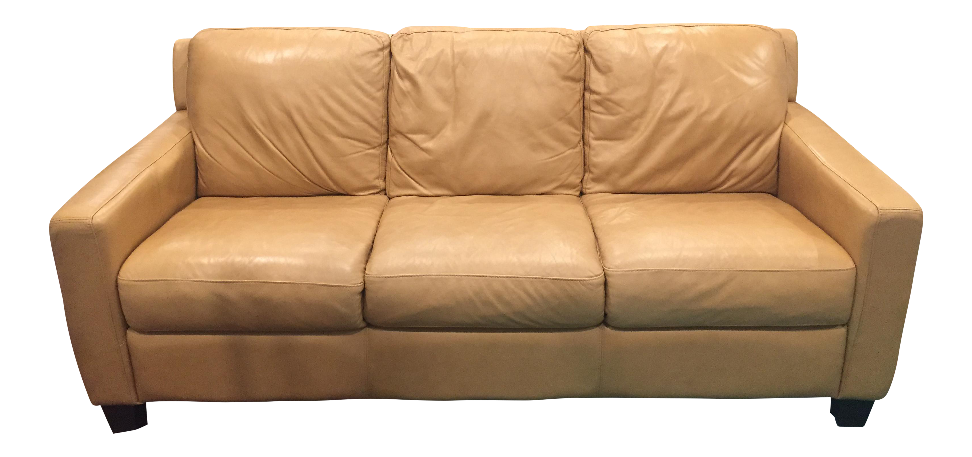 Divani Chateau D Ax Tan Italian Leather Sofa Chairish