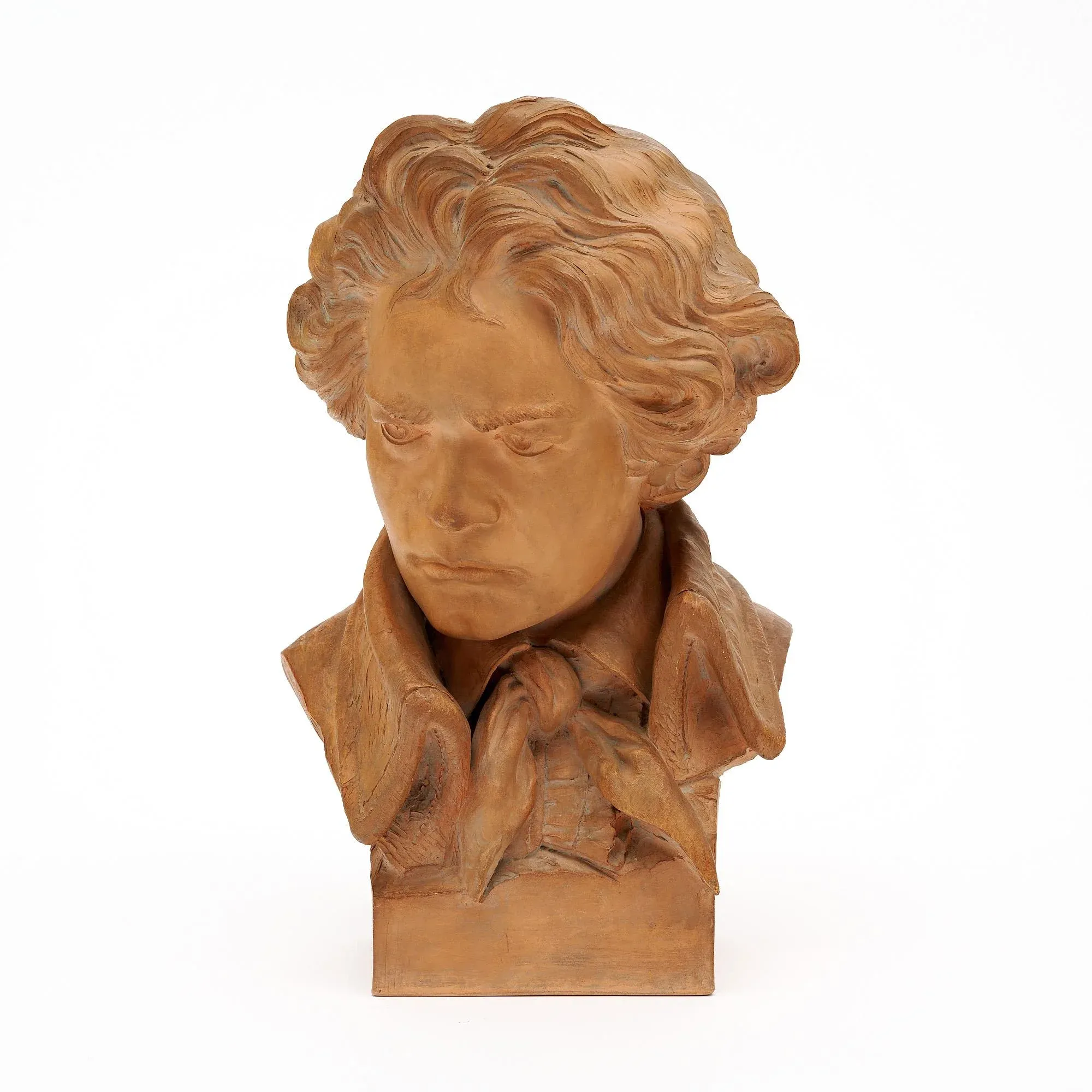 Antique Terracotta Bust of Beethoven