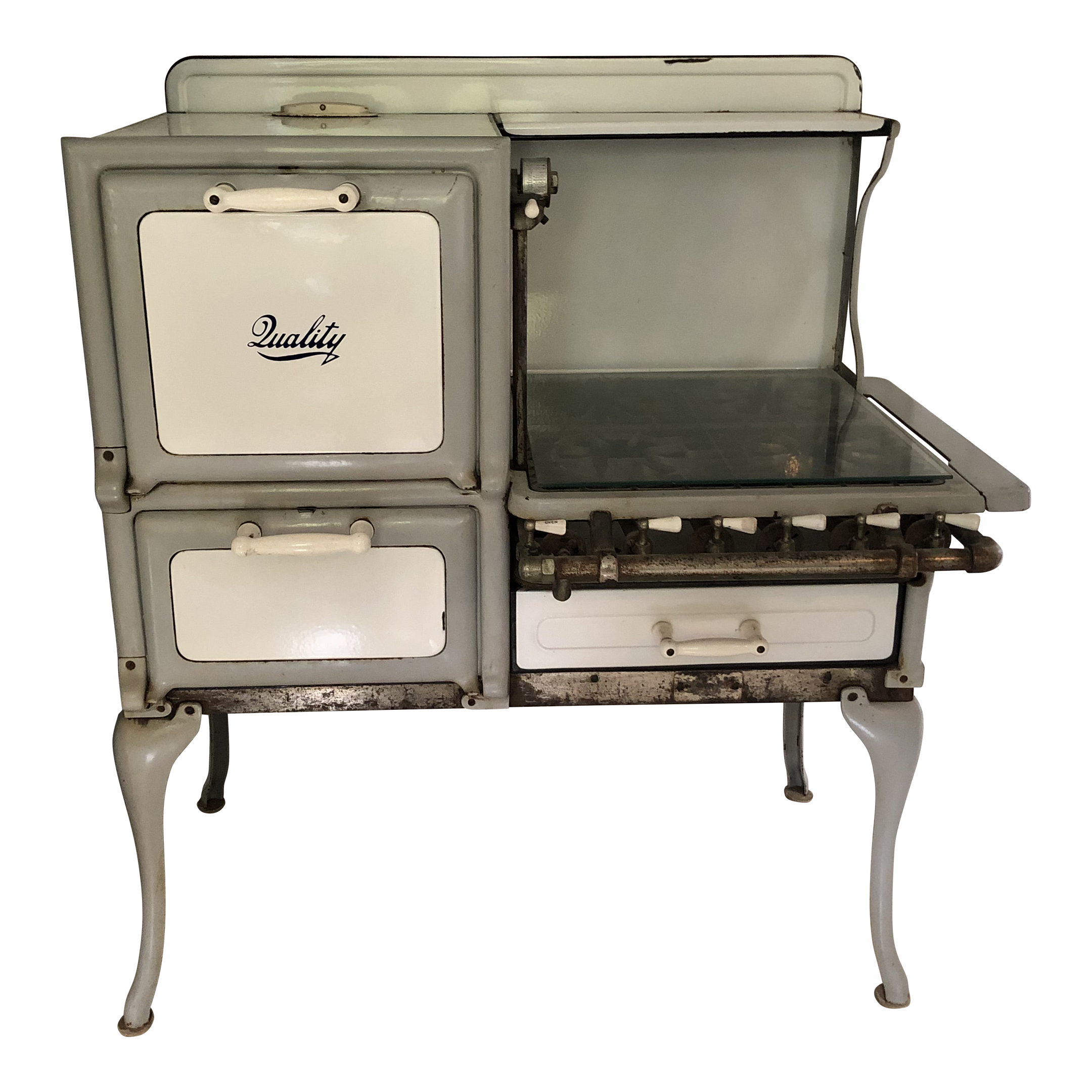 Old Fashioned Quality Brand Vintage Stove Made Into a Console Cabinet |  Chairish