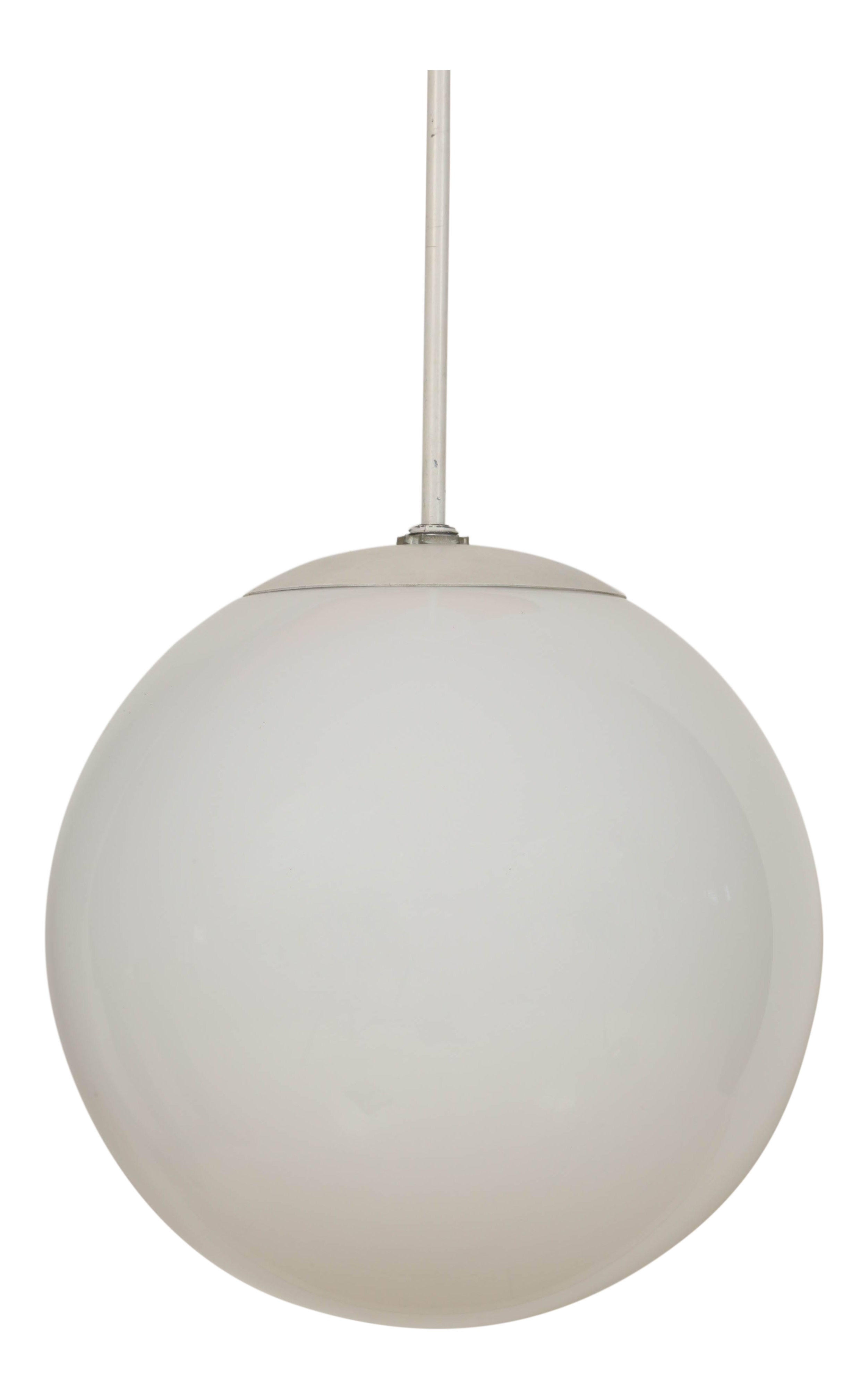 mid century globe pendant light