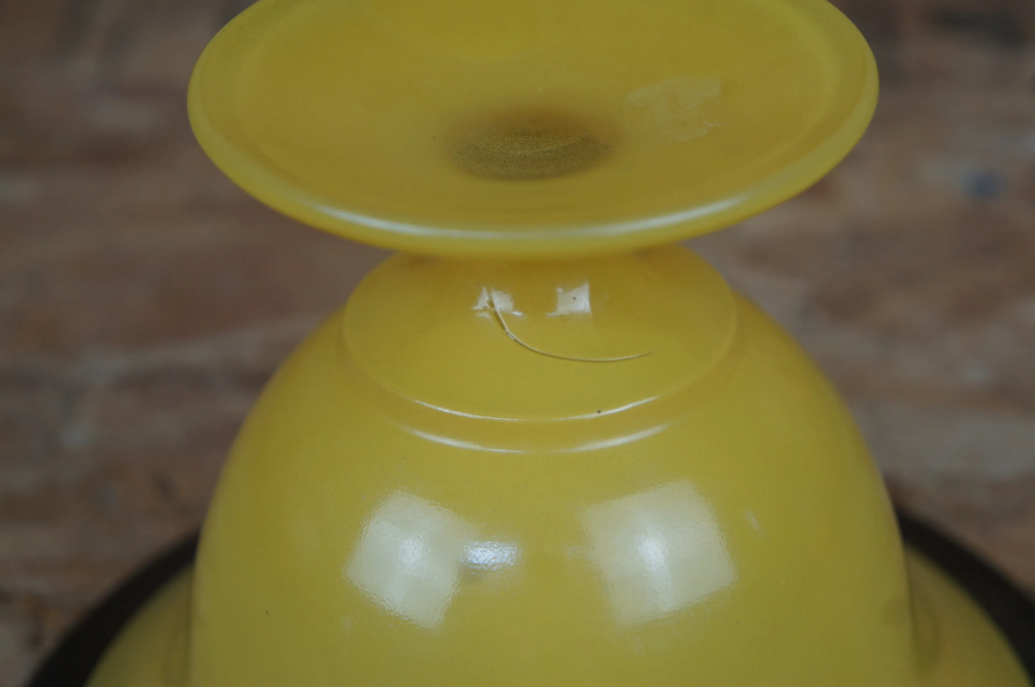 Czech Bohemian Art Glass Footed Centerpiece Pedestal Bowl Vase Compote
